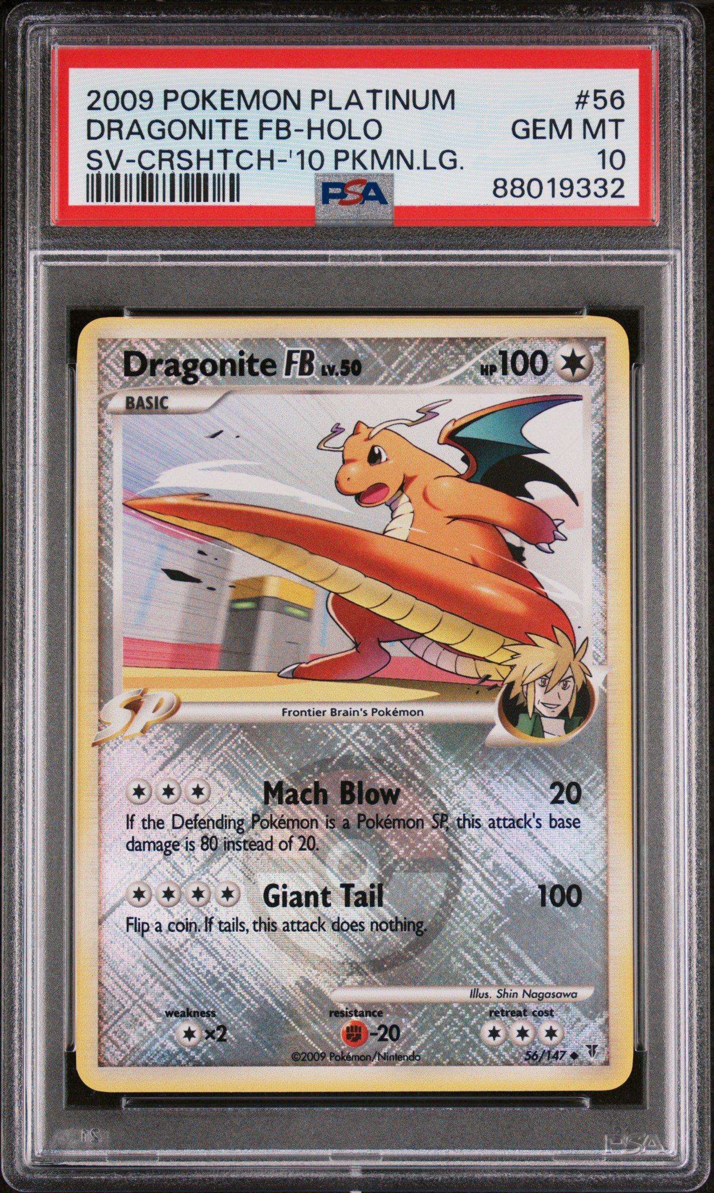 2009 Pokemon Platinum Supreme Victors 56 Dragonite Fb-holo