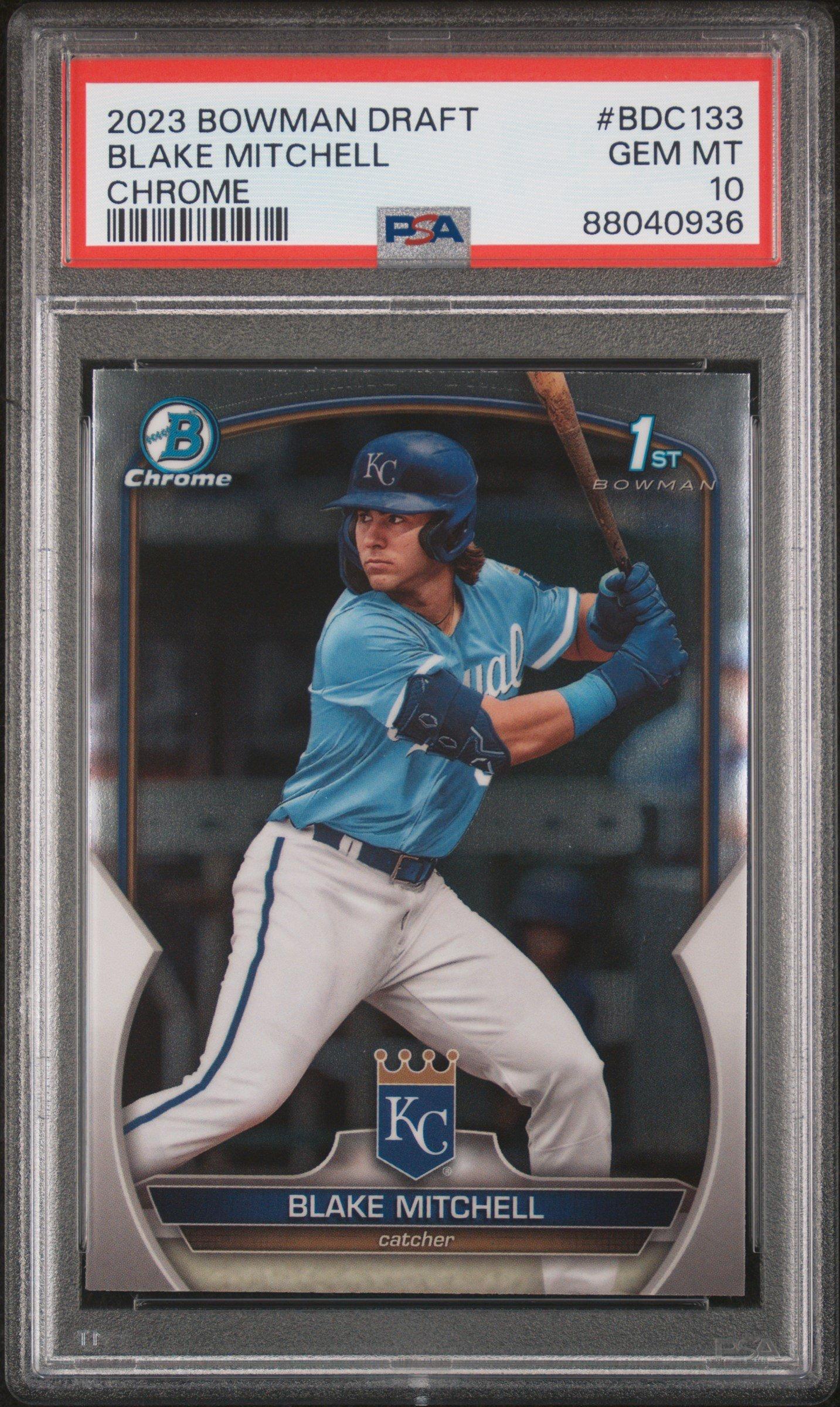 2023 Bowman Draft Bdc133 Blake Mitchell Chrome PSA 10