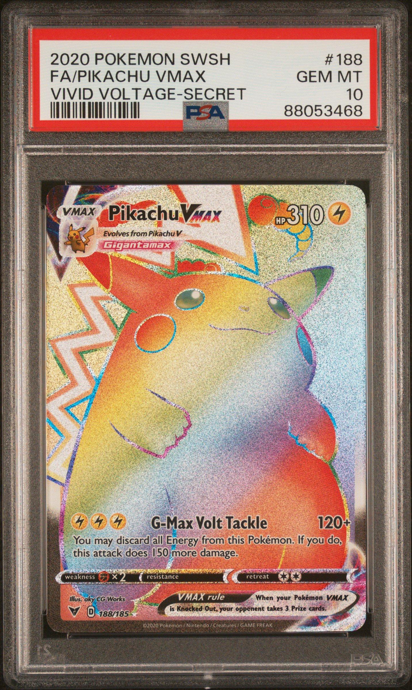 2020 Pokemon Sword & Shield Vivid Voltage 188 Full Art