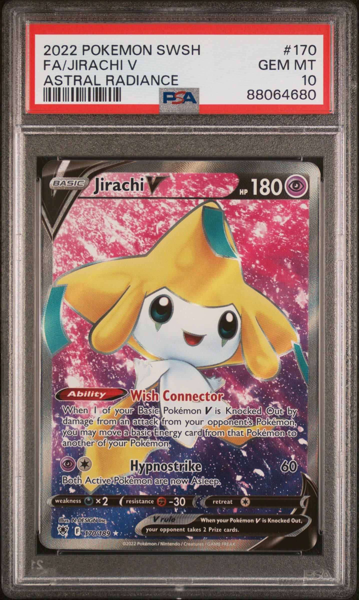2022 Pokemon Sword & Shield Astral Radiance 170 Full Art/jirachi V