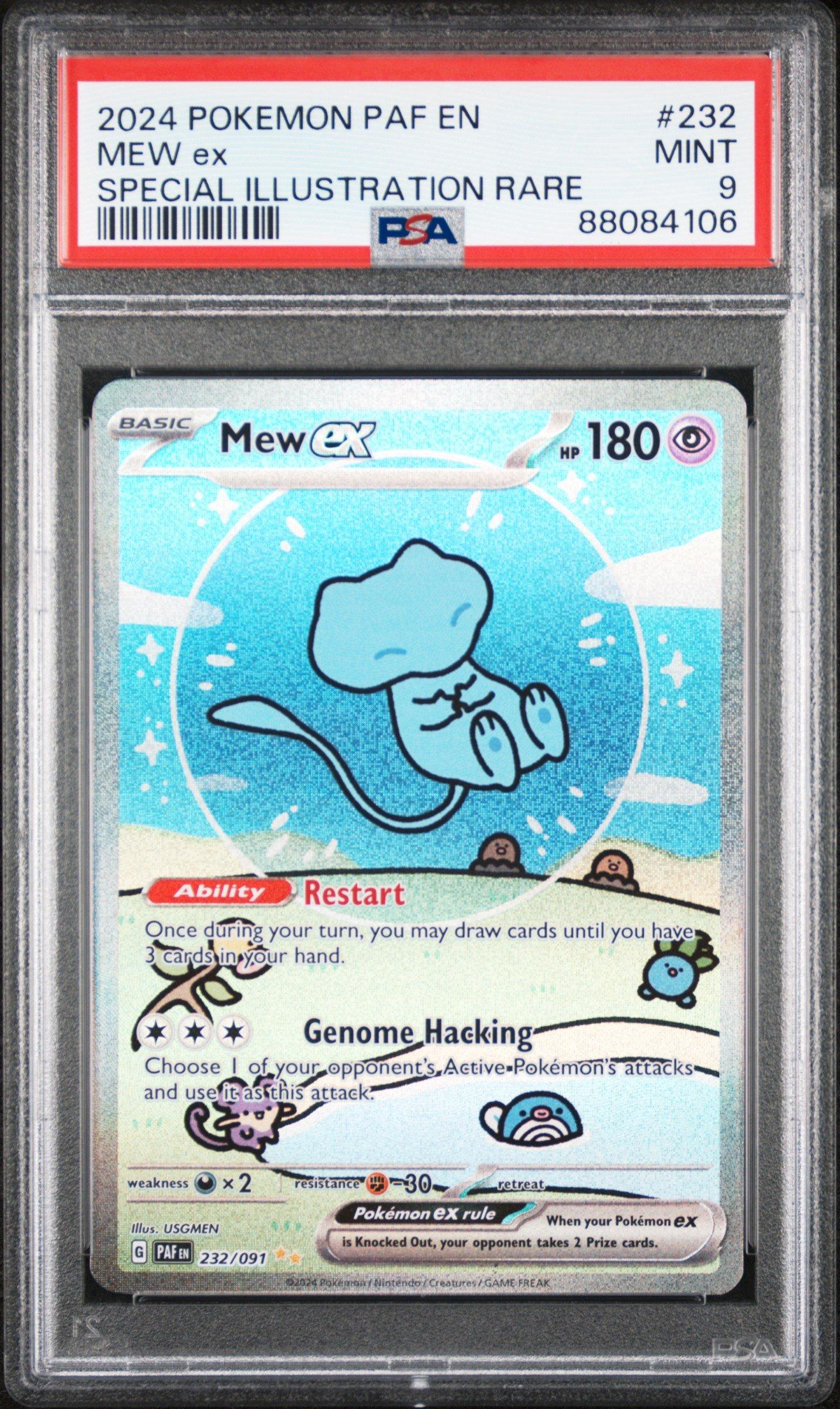 2024 Pokemon Paf En-paldean Fates 232 Mew Ex Special