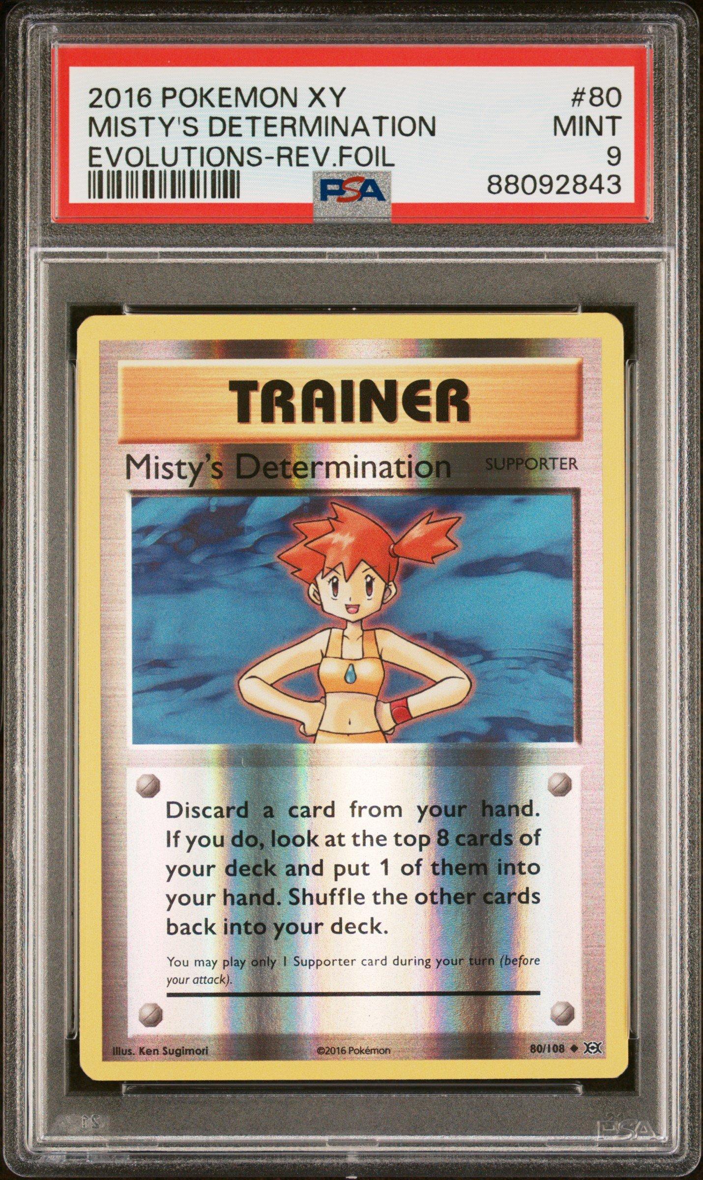 2016 Pokemon Xy Evolutions 80 Misty's Determination-reverse Foil