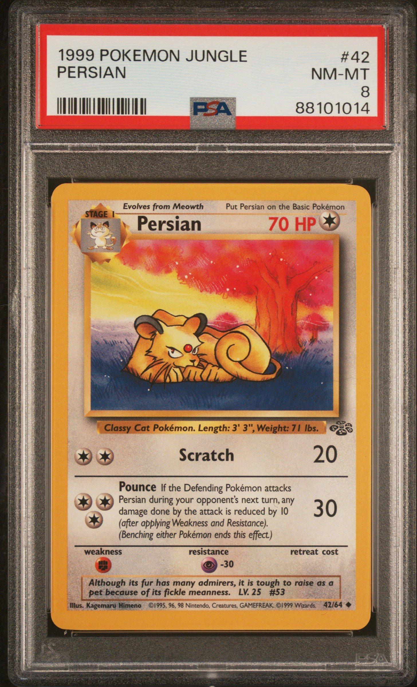 1999 Pokemon Jungle 42 Persian PSA 8 Graded Card | GameStop