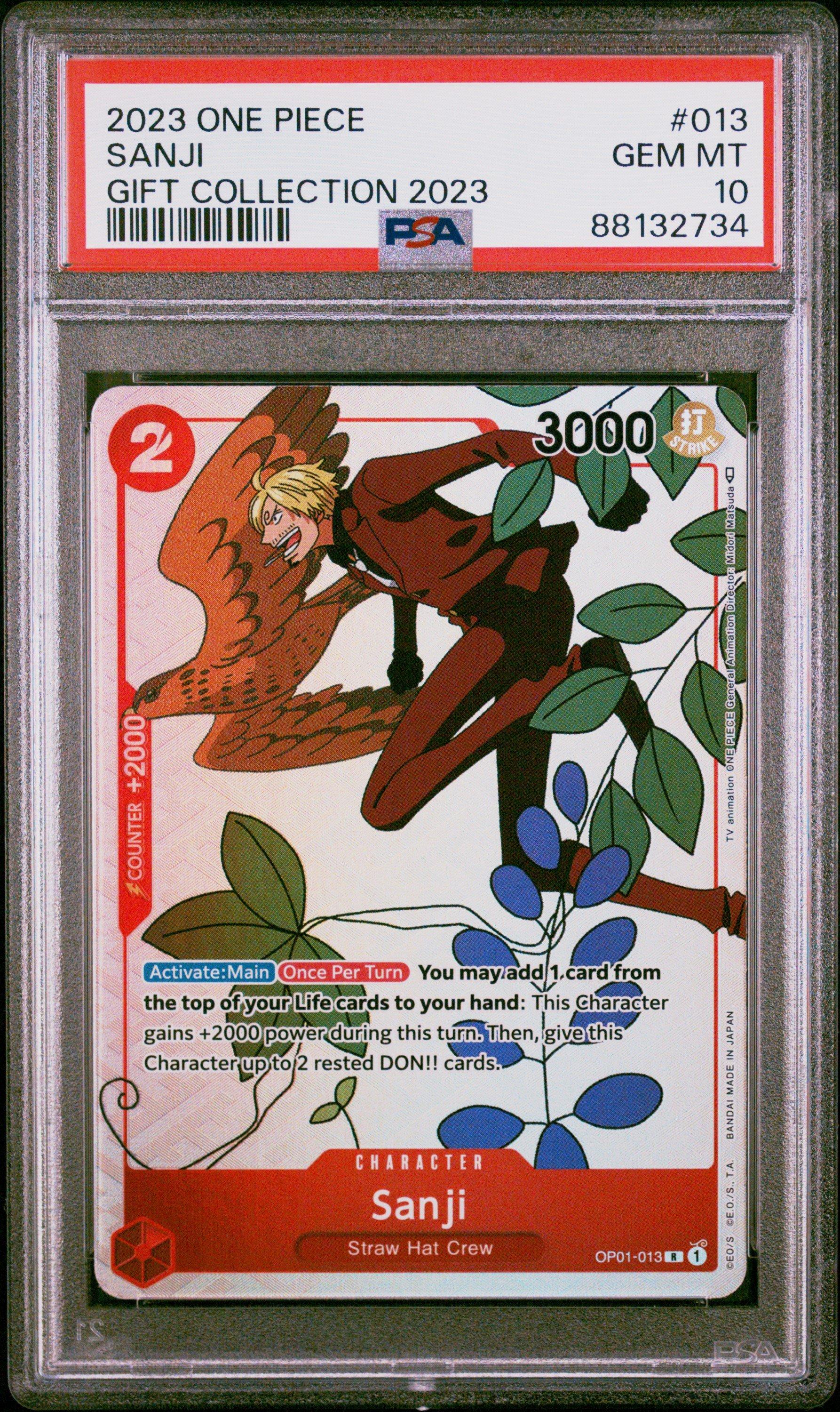 2023 One Piece Gift Collection 2023 013 Sanji PSA 10 Graded Card