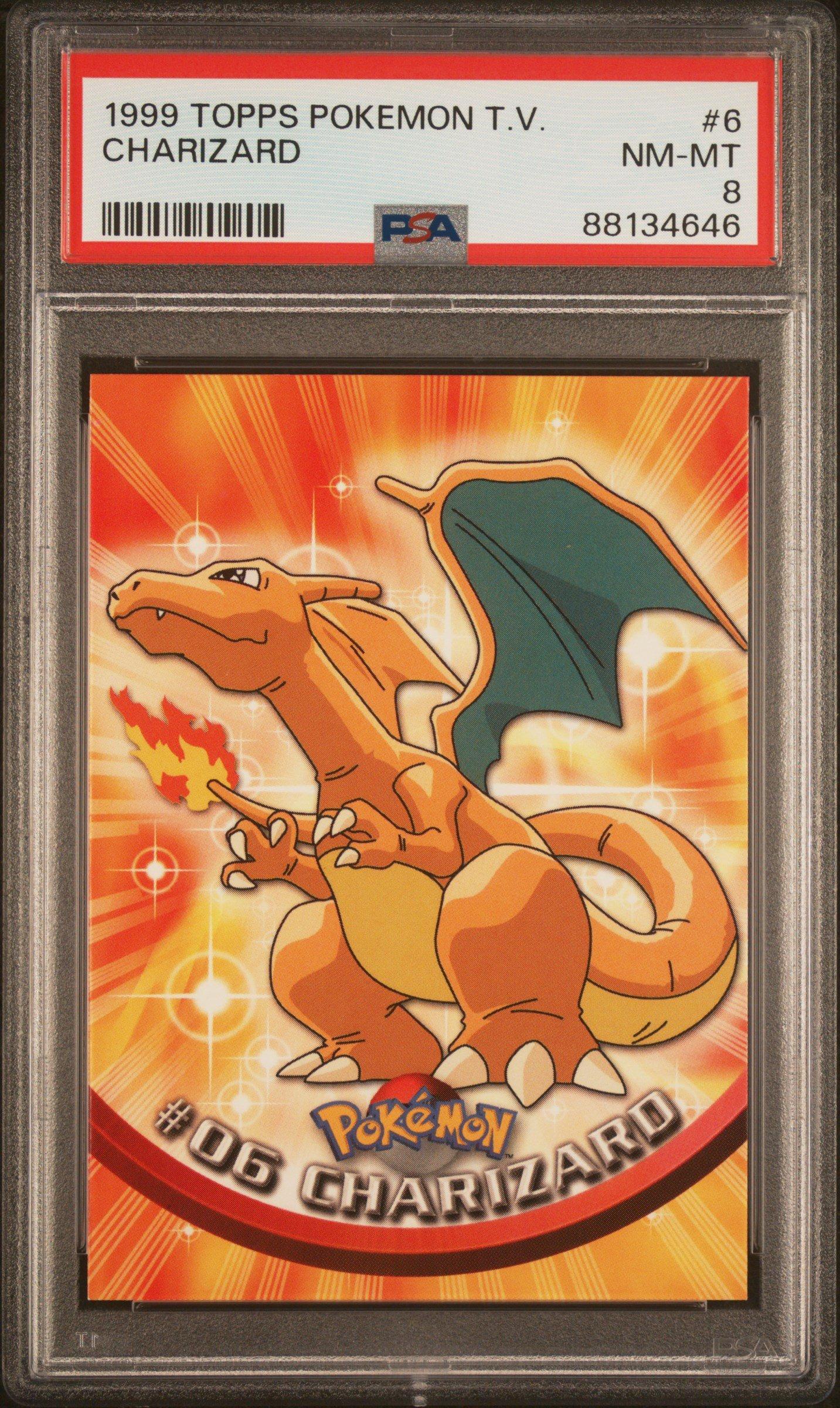 1999 Topps Pokemon Tv 6 Charizard PSA 8 | GameStop