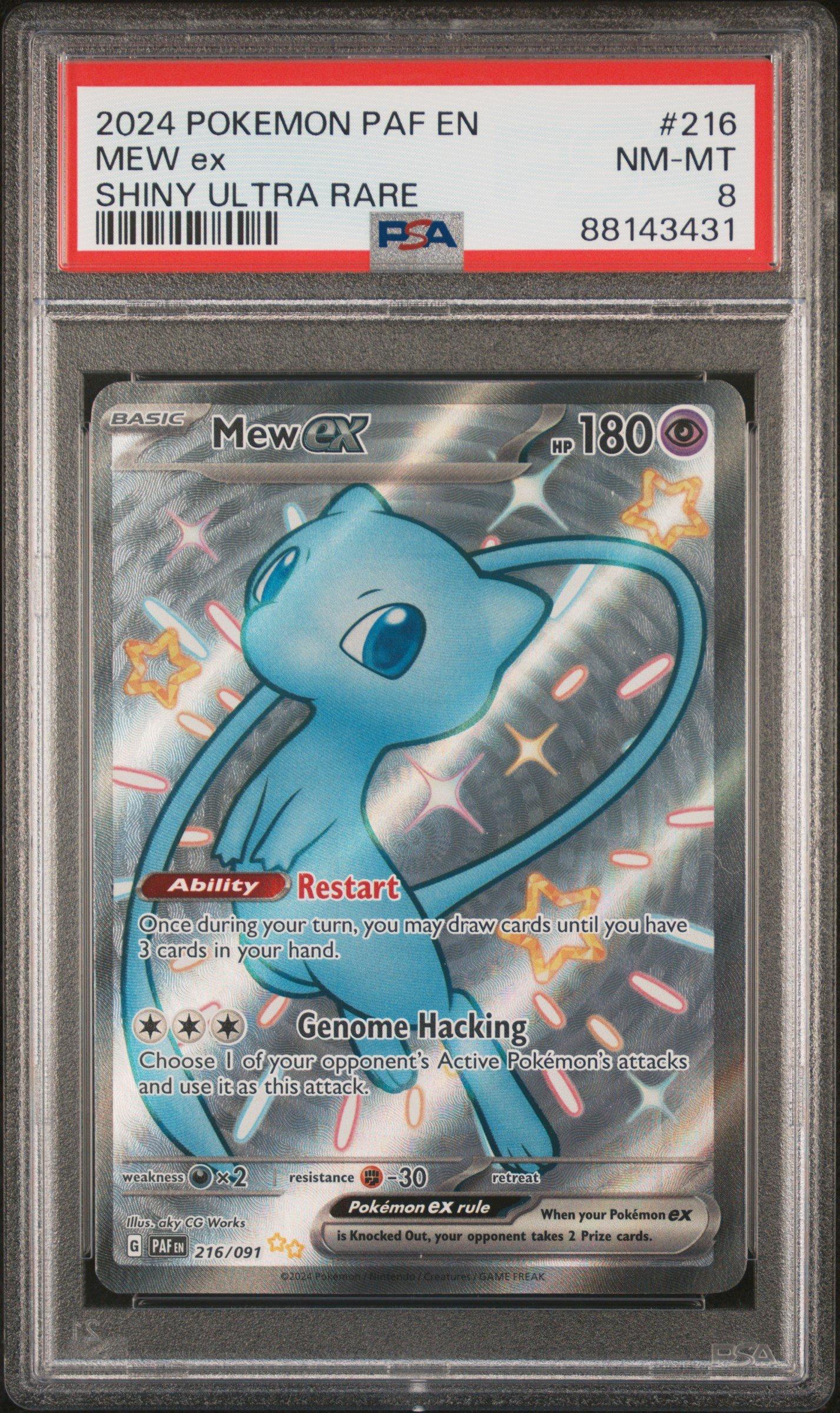 2024 Pokemon Paf En-paldean Fates 216 Mew Ex PSA