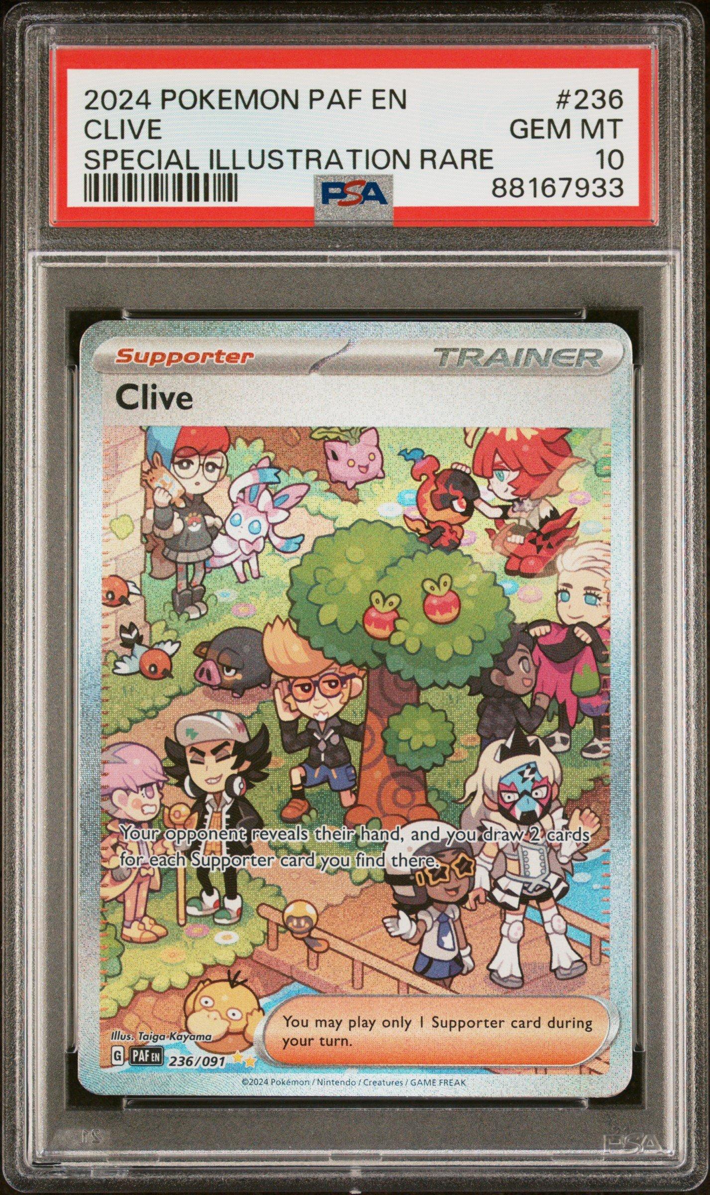 GameStop 2024 Pokemon Paf En-paldean Fates 236 Clive Special 