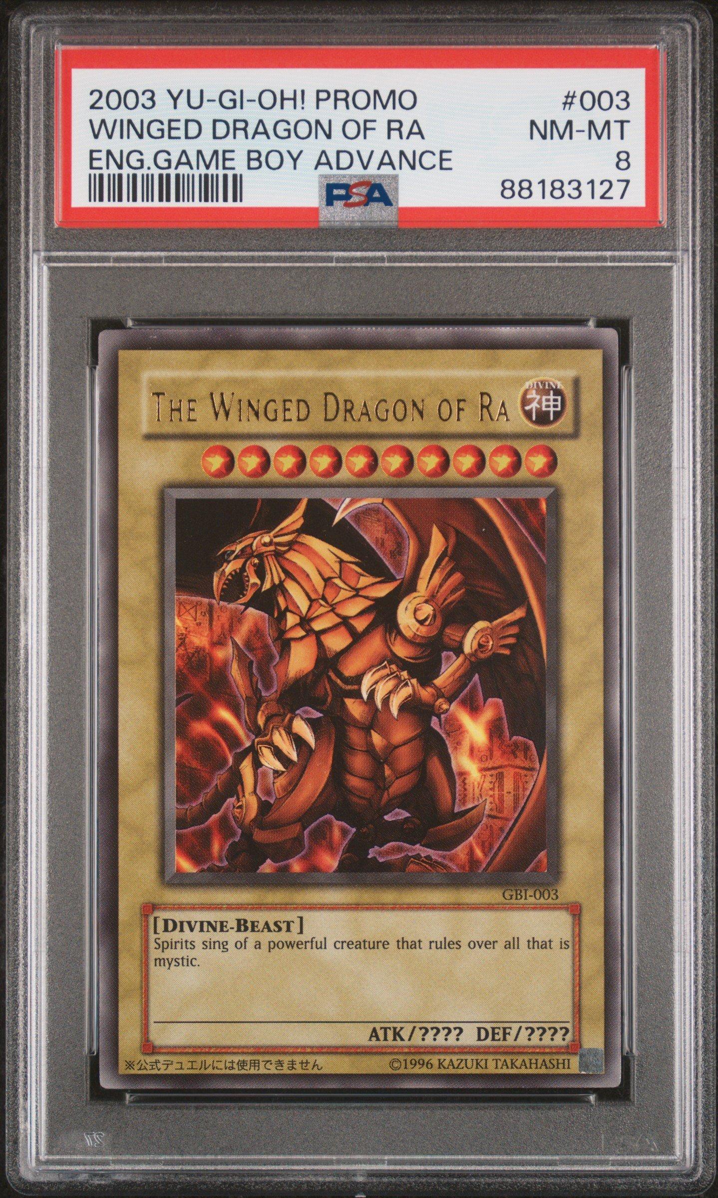 2003 Yu-gi-oh! Promo 003 The Winged Dragon Of Ra English Game Boy Advance PSA