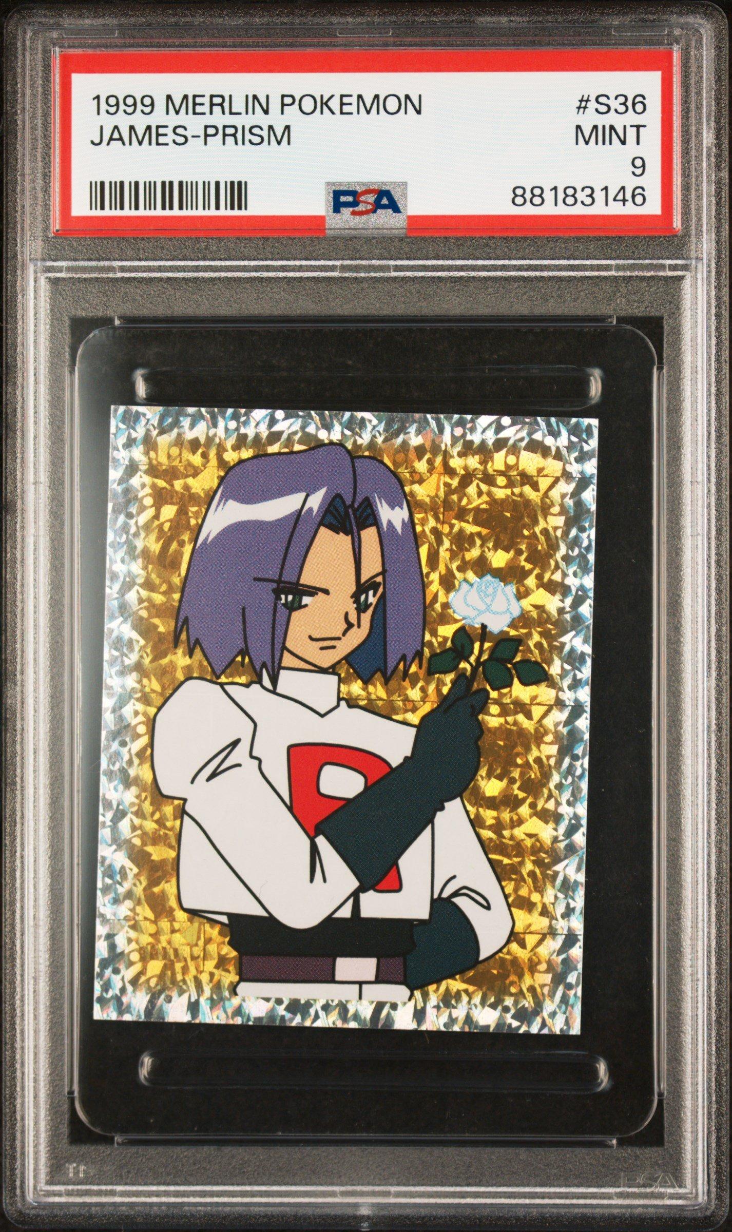 1999 Merlin Pokemon S36 James-prism PSA