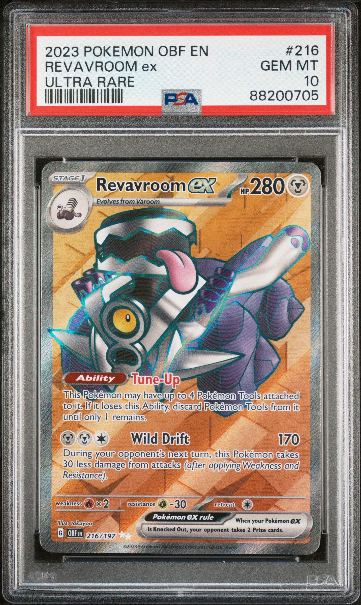 2023 Pokemon Obf En-obsidian Flames 216 Revavroom Ex PSA 10 Graded
