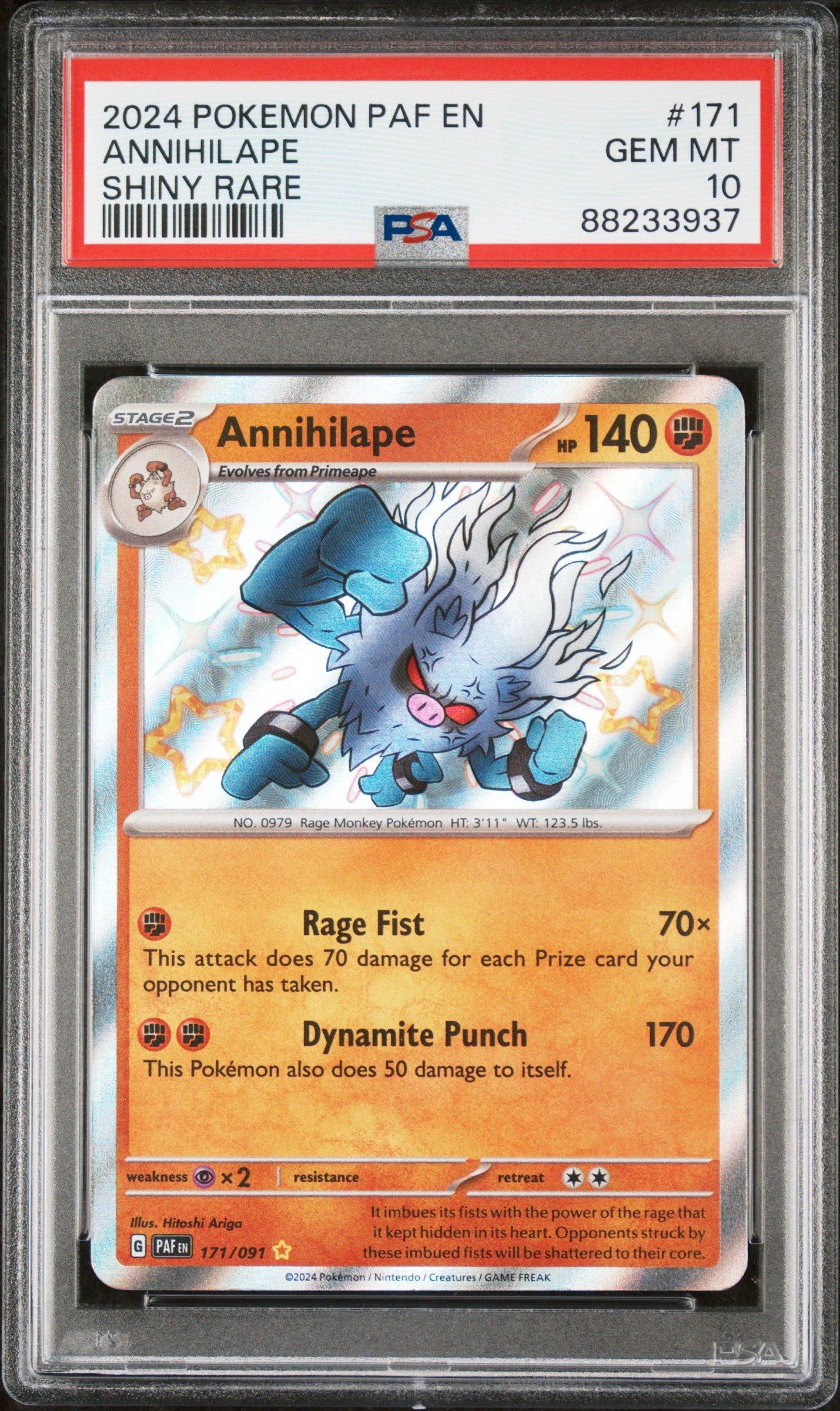 annihilape pokemon card price Pokemon Graded: JP Annihilape 87/71 Snow Hazard (2023) Holo PSA 10 – Double  Infinity Gaming