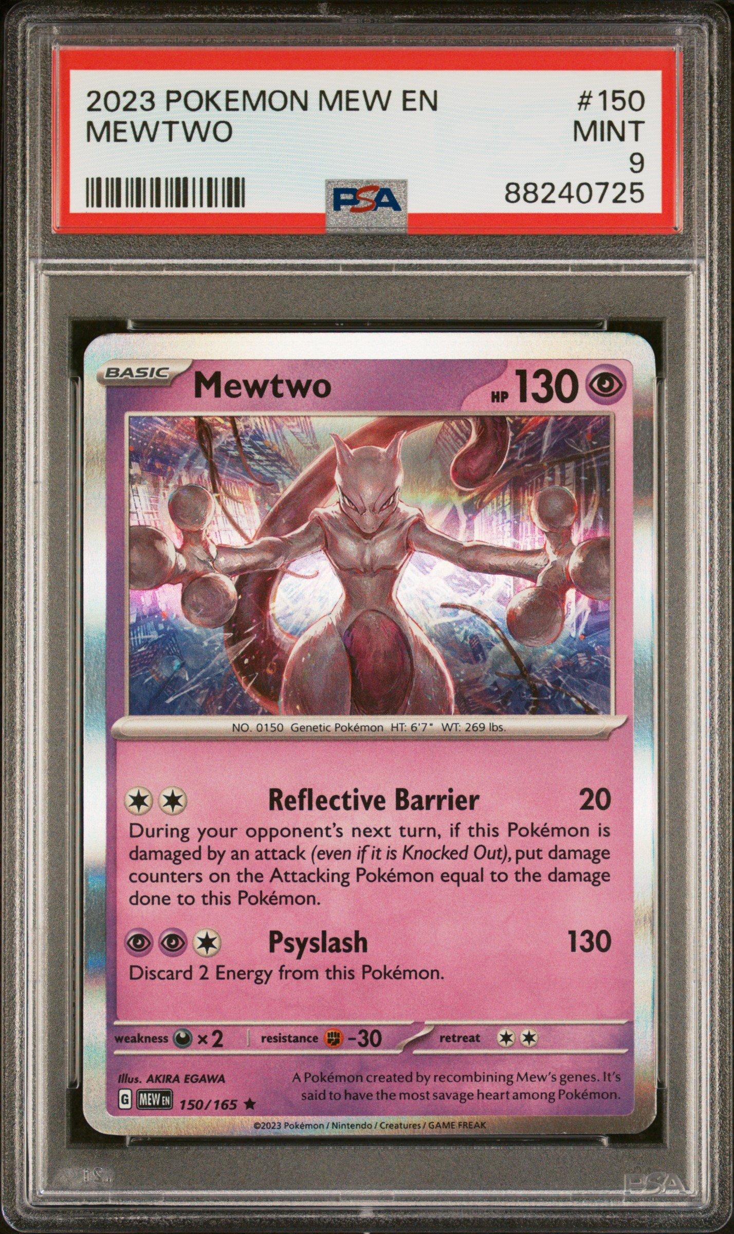2023 Pokemon Mew En-151 150 Mewtwo PSA 9 Graded Card | GameStop