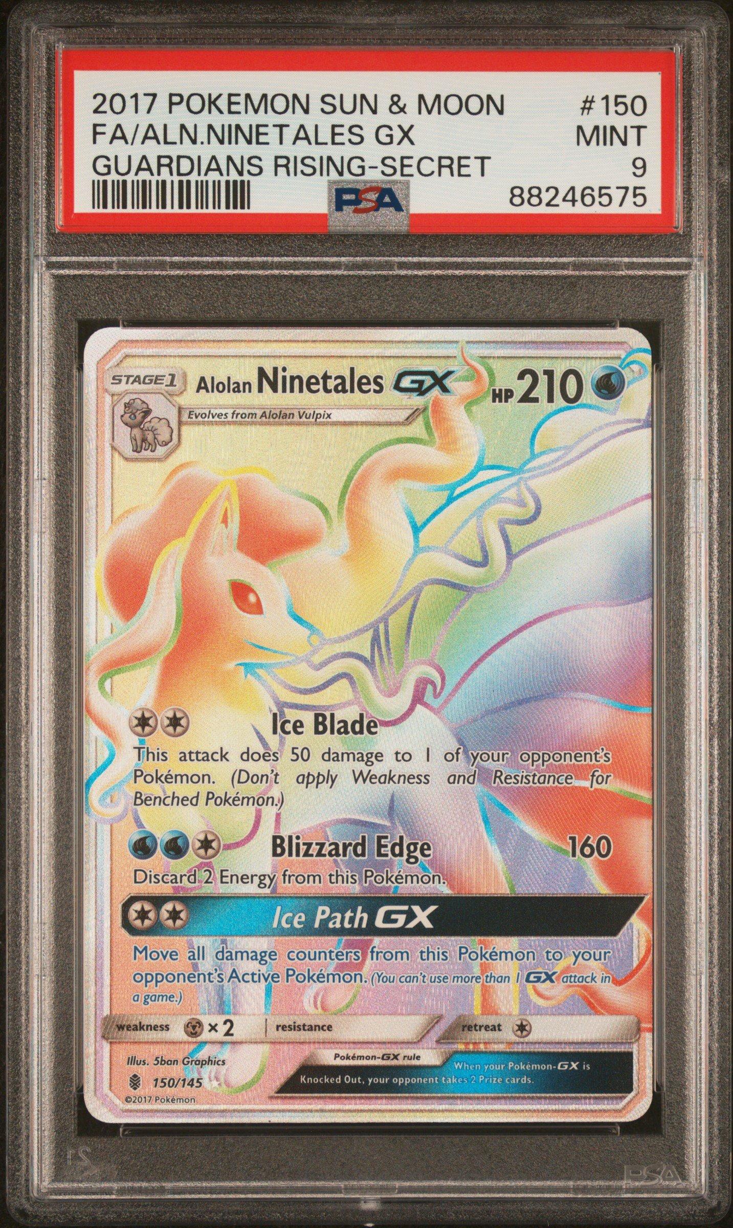 2017 Pokemon Sun & Moon Guardians Rising 150 Full Art/alolan