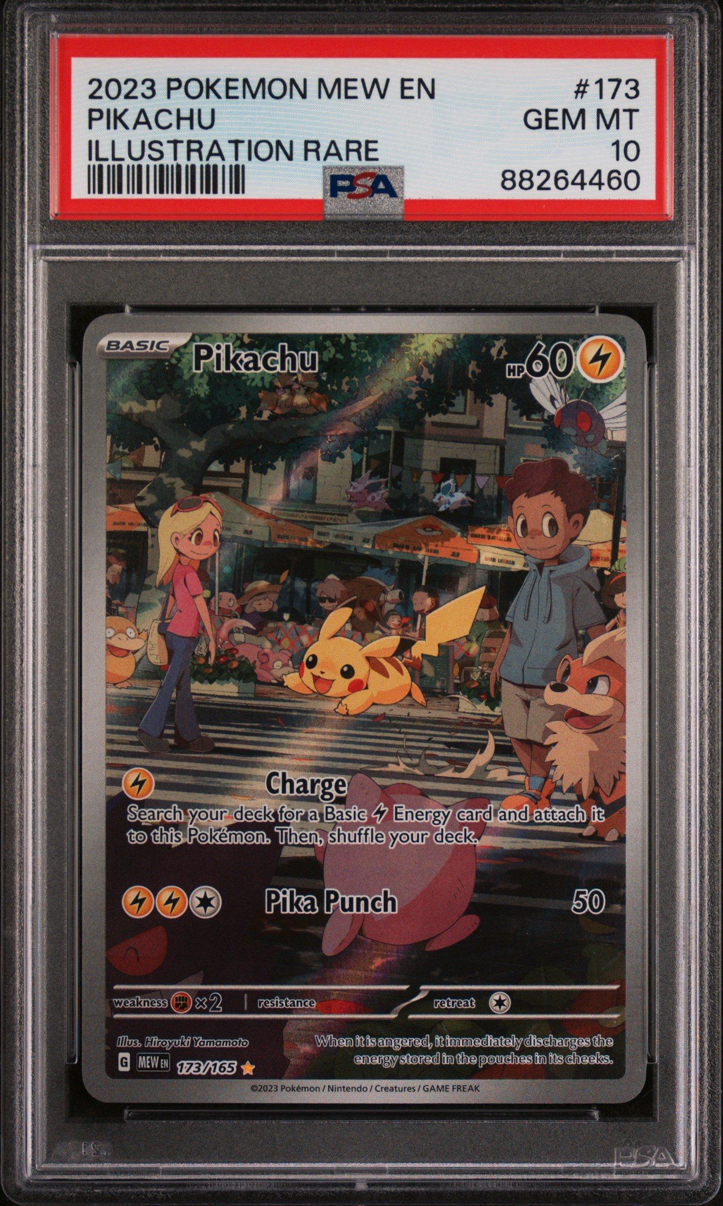 2023 Pokemon Mew En-151 173 Pikachu Illustration Rare PSA 10