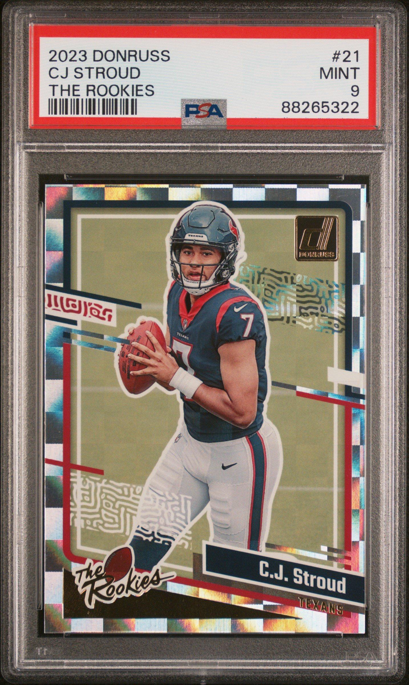 2023 Panini Donruss The Rookies 21 Cj Stroud PSA 9