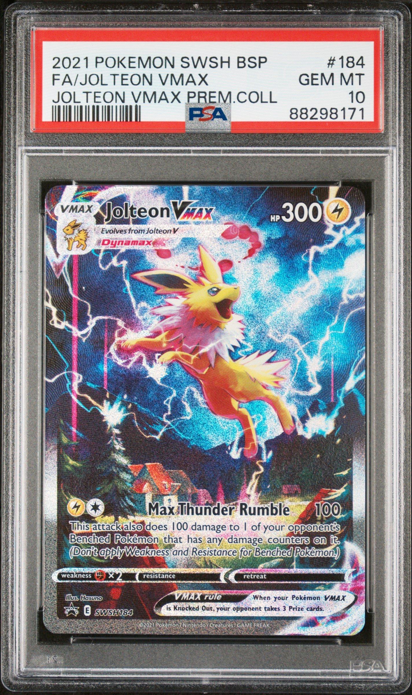 【PSA10】サンダースVMAX SP4 VMAX Jolteon 2021 Pokemon Swsh Black Star Promo 184 Fa/jolteon Vmax PSA 10