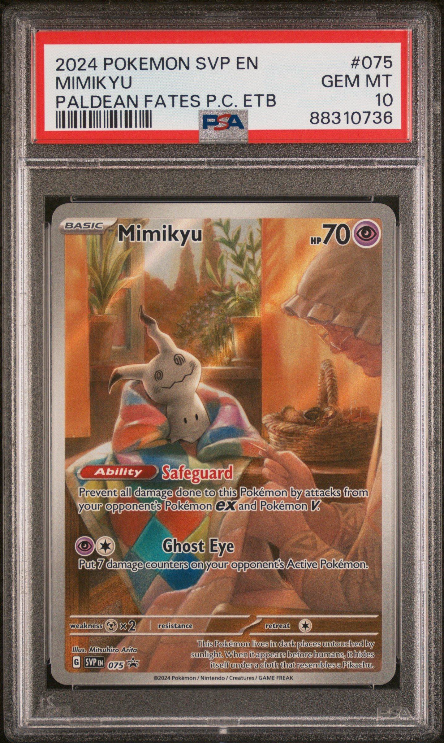 2024 Pokemon Svp En-sv Black Star Promo 075 Mimikyu Paldean Fates