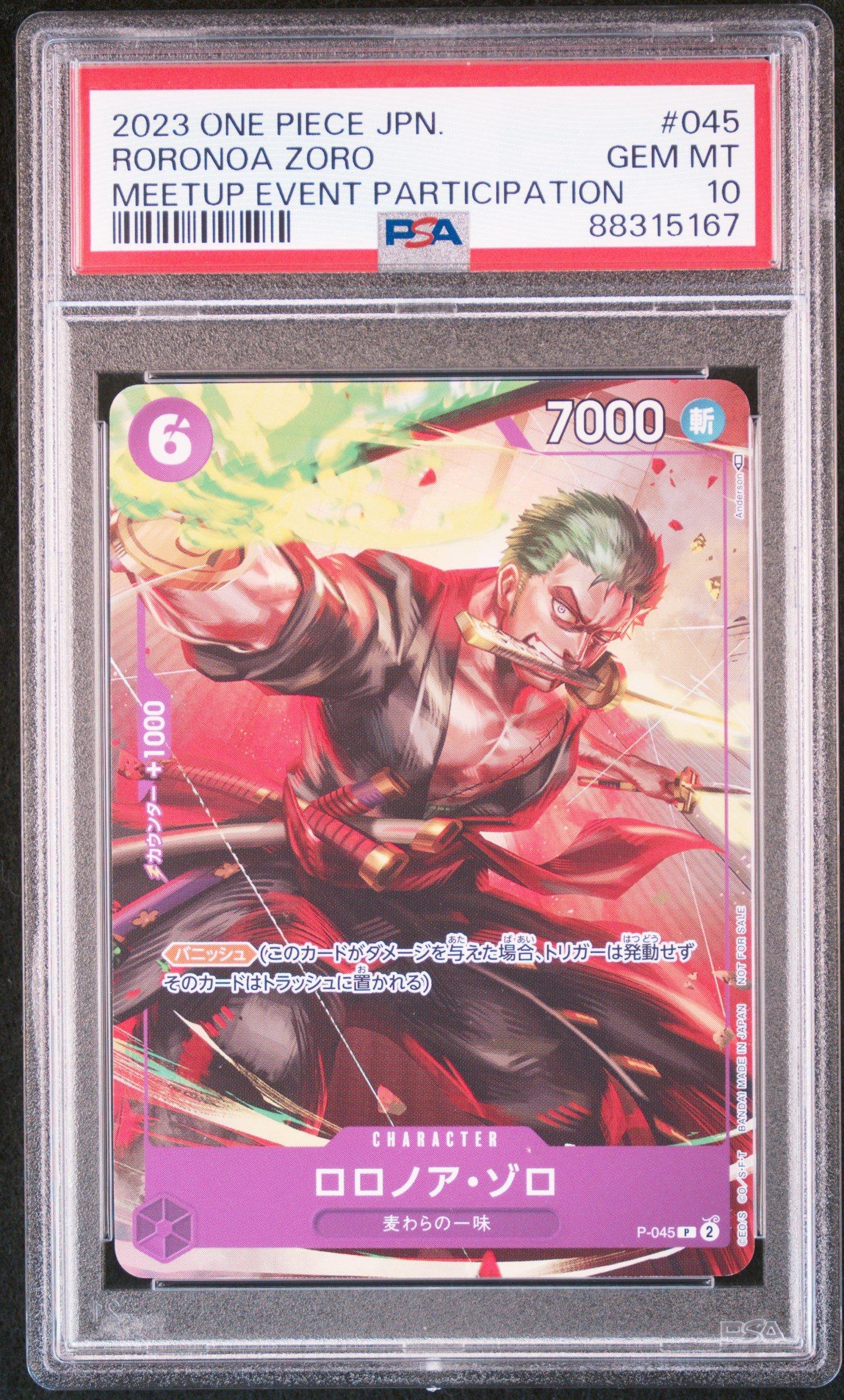 2023 One Piece Japanese Promos 045 Roronoa Zoro Meetup Event