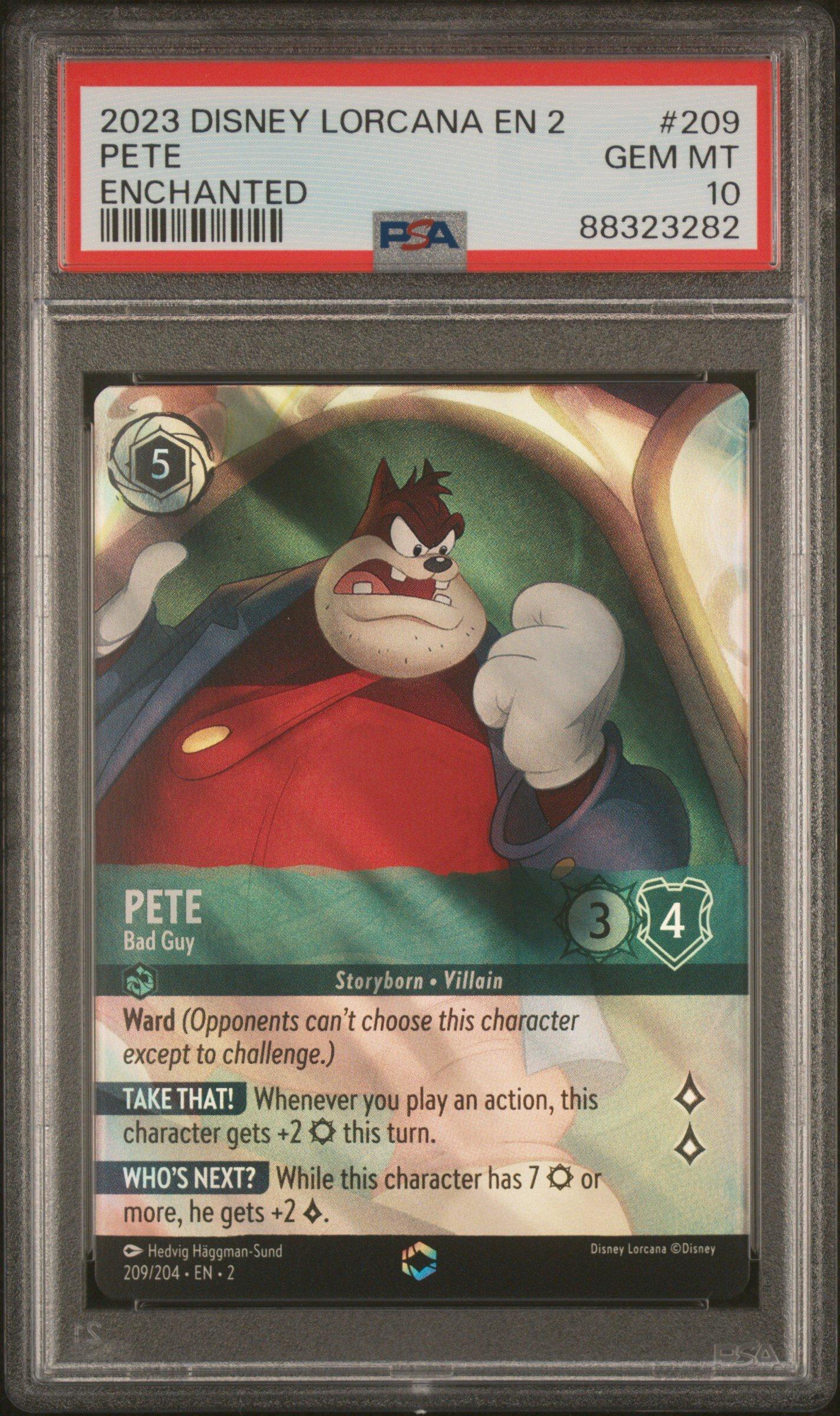 2023 Disney Lorcana En 2-rise Of The Floodborn 209 Pete - Bad Guy