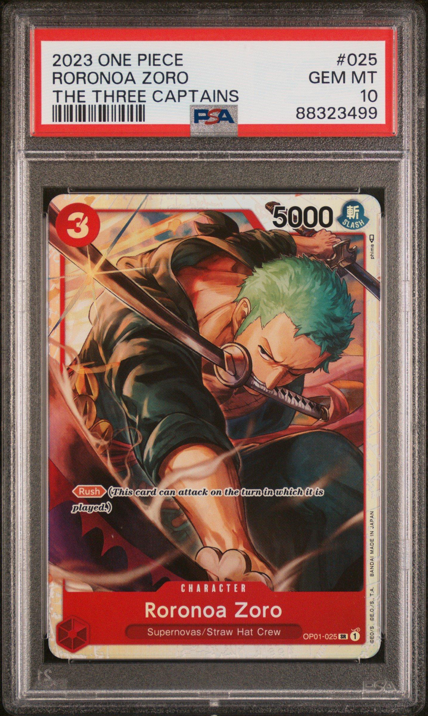 2023 One Piece Ultra Deck St10-the Three Captains 025 Roronoa Zoro