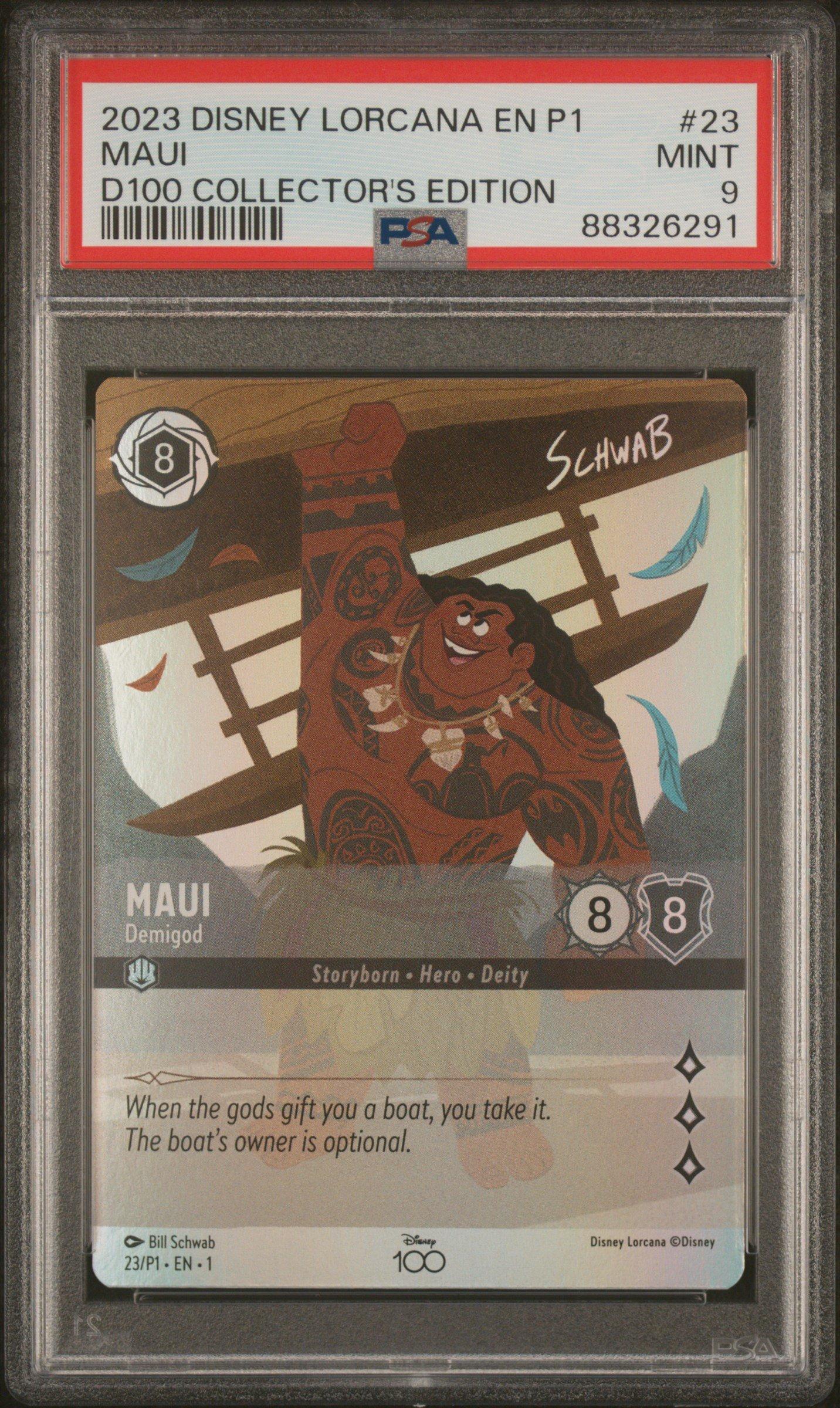 2023 Disney Lorcana En P1-promo 23 Maui - Demigod Disney100
