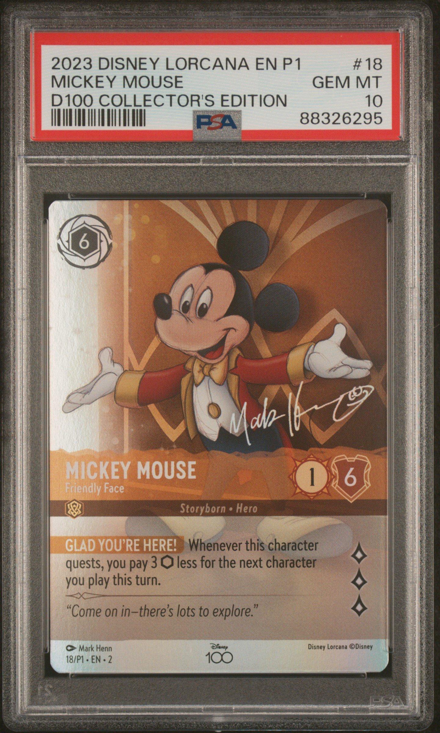 2023 Disney Lorcana En P1-promo 18 Mickey Mouse - Friendly Face