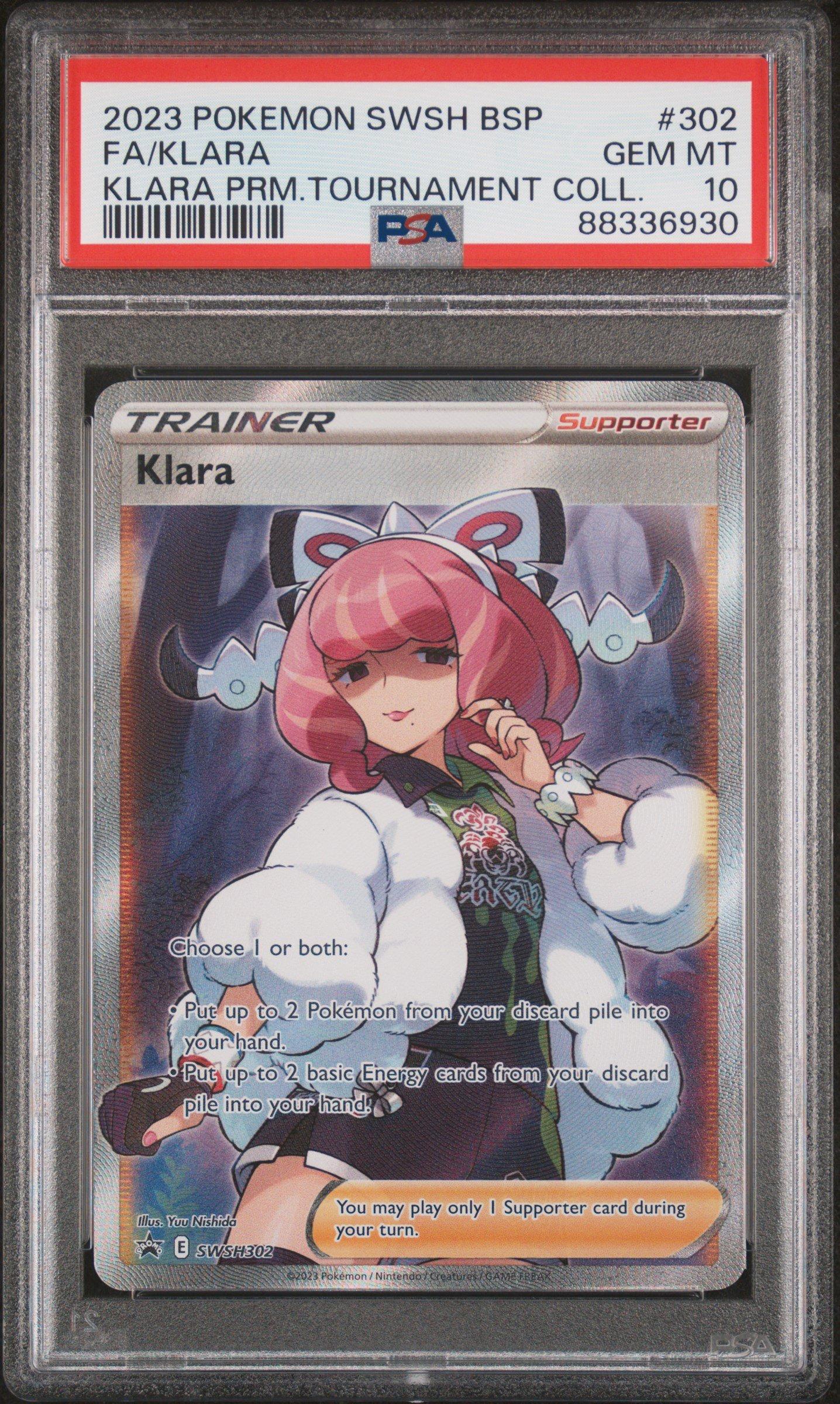 2023 Pokemon Swsh Black Star Promo 302 Full Art/klara Klara