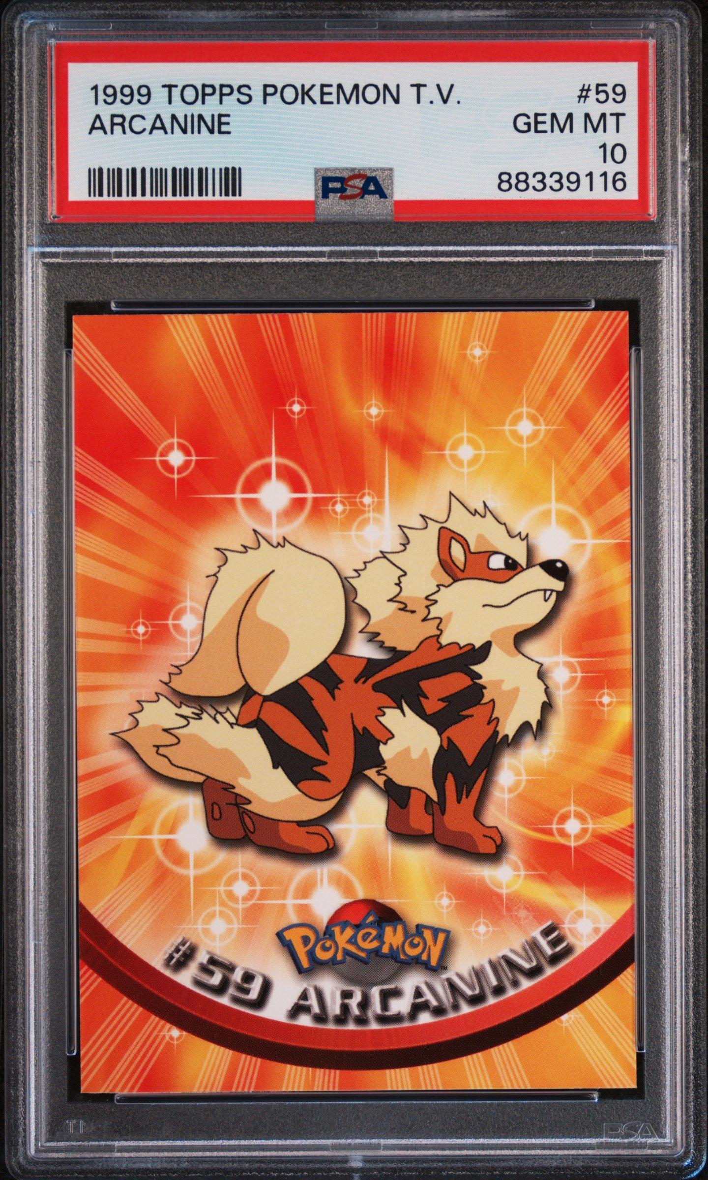 1999 Topps Pokemon Tv 59 Arcanine PSA 10 Graded Card | GameStop