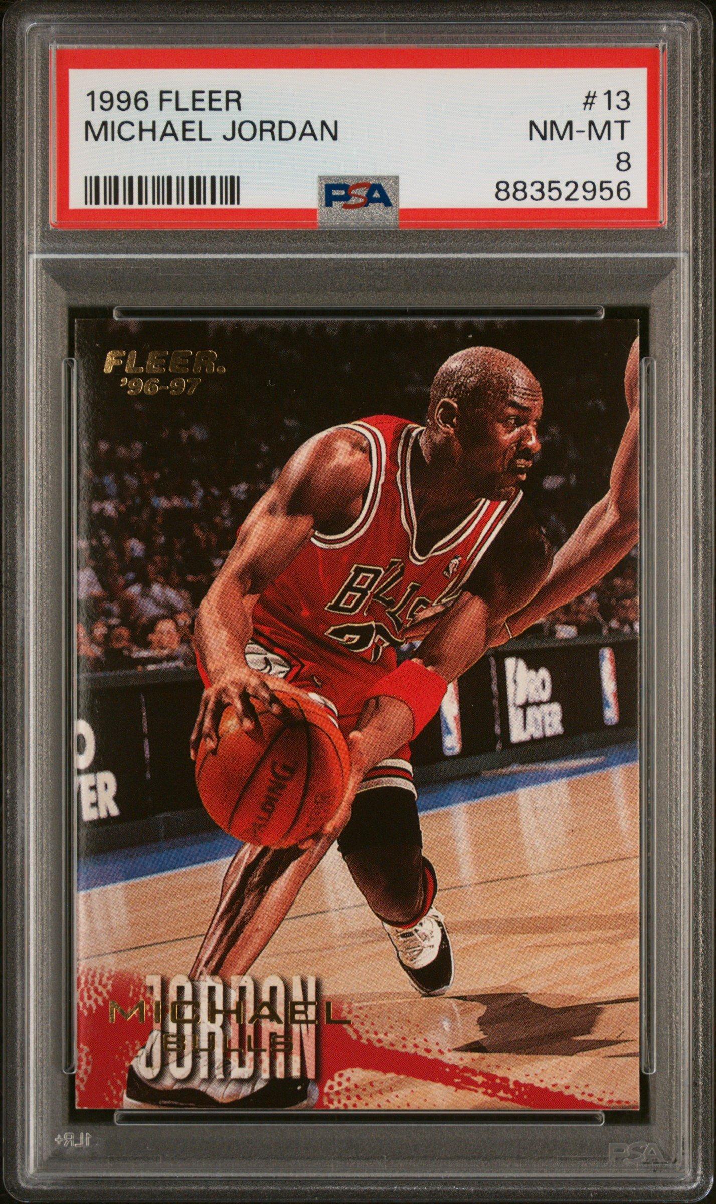 1996 Fleer 13 Michael Jordan PSA 8 Graded Card | GameStop