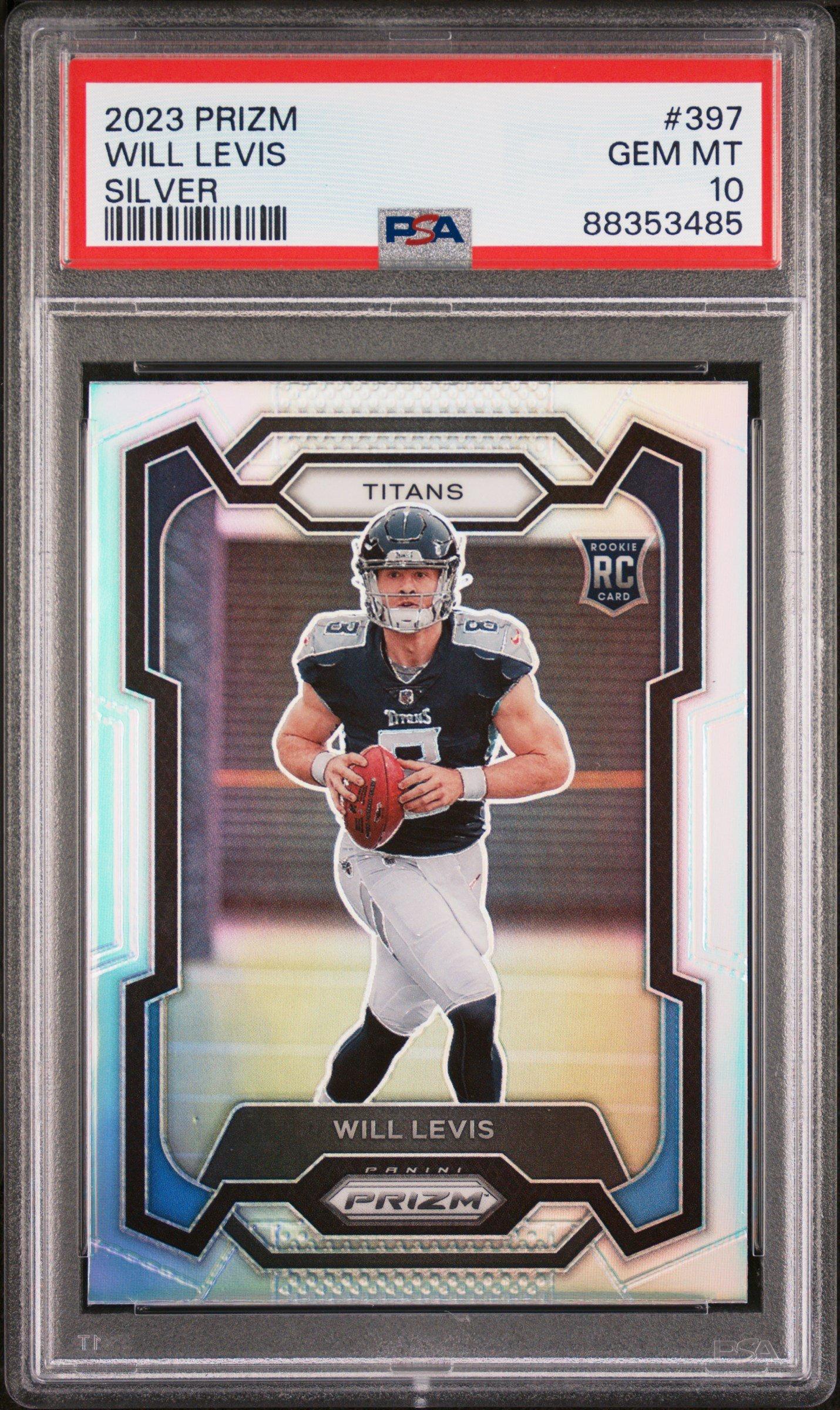 2023 Panini Prizm 397 Will Levis Silver Prizm PSA 10