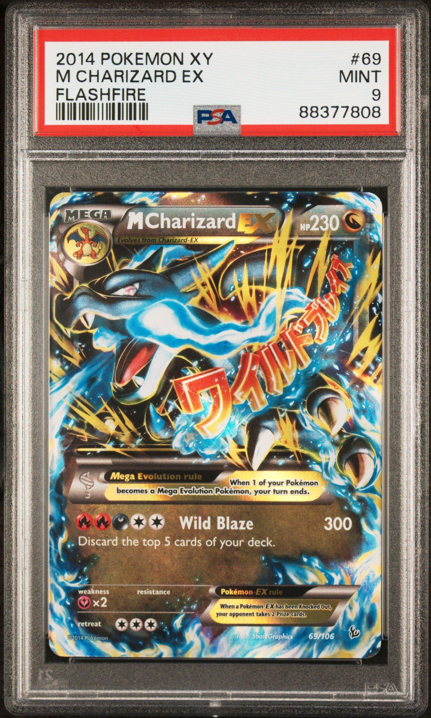 2014 Pokemon Xy Flashfire 69 M Charizard Ex PSA 9 Graded Card