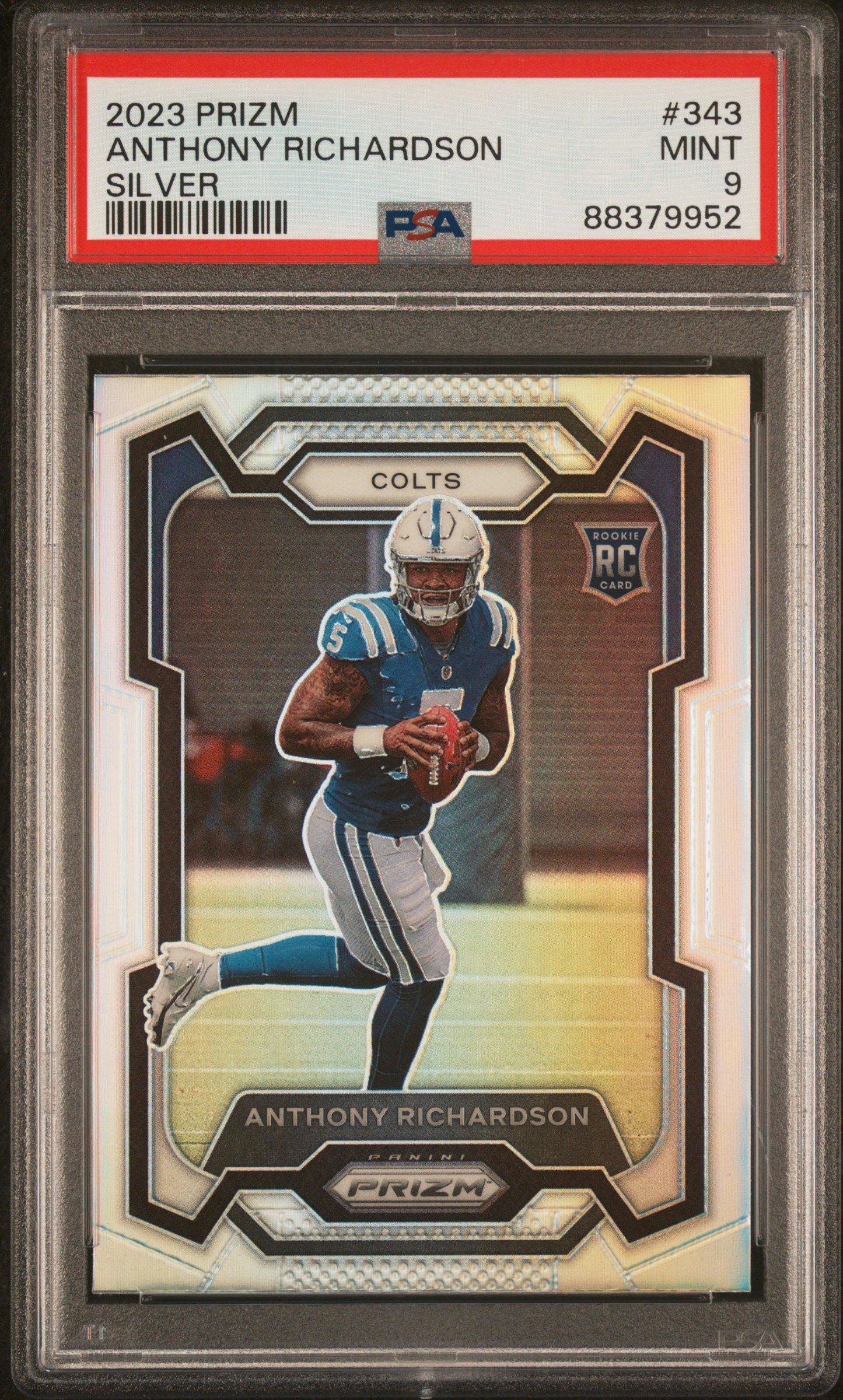 2023 Panini Prizm 343 Anthony Richardson Silver Prizm PSA