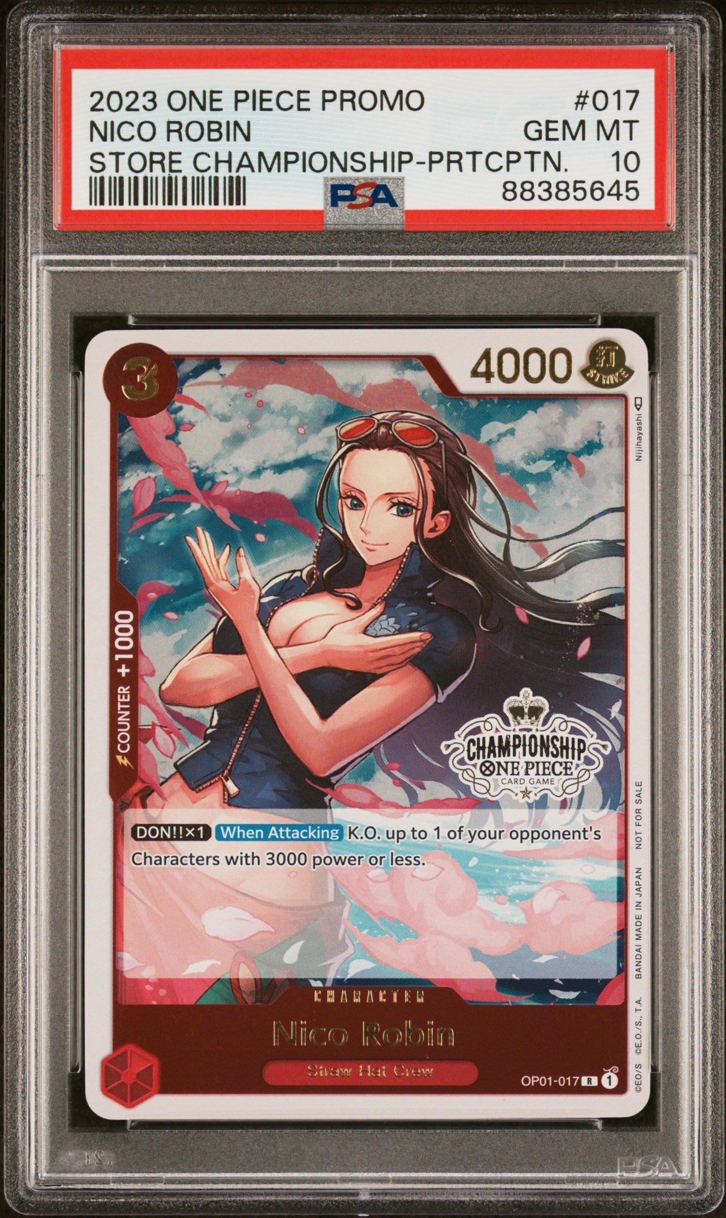 2023 One Piece Promos 017 Nico Robin Store Championship