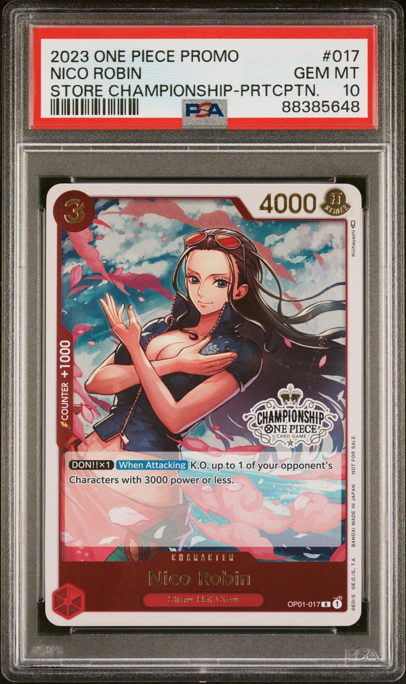 2023 One Piece Promos 017 Nico Robin Store Championship