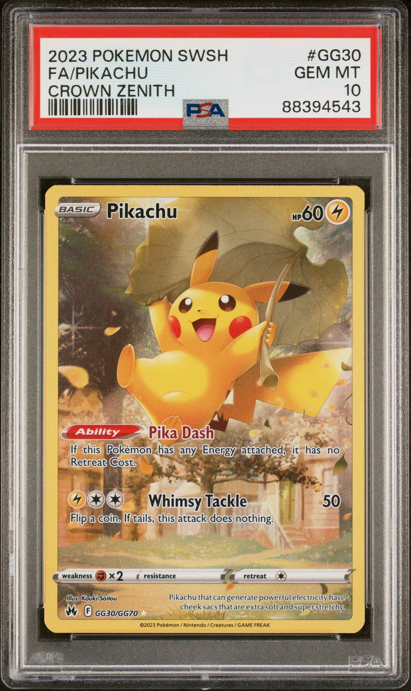 2023 Pokemon Sword And Shield Crown Zenith Gg30 Full Art/pikachu