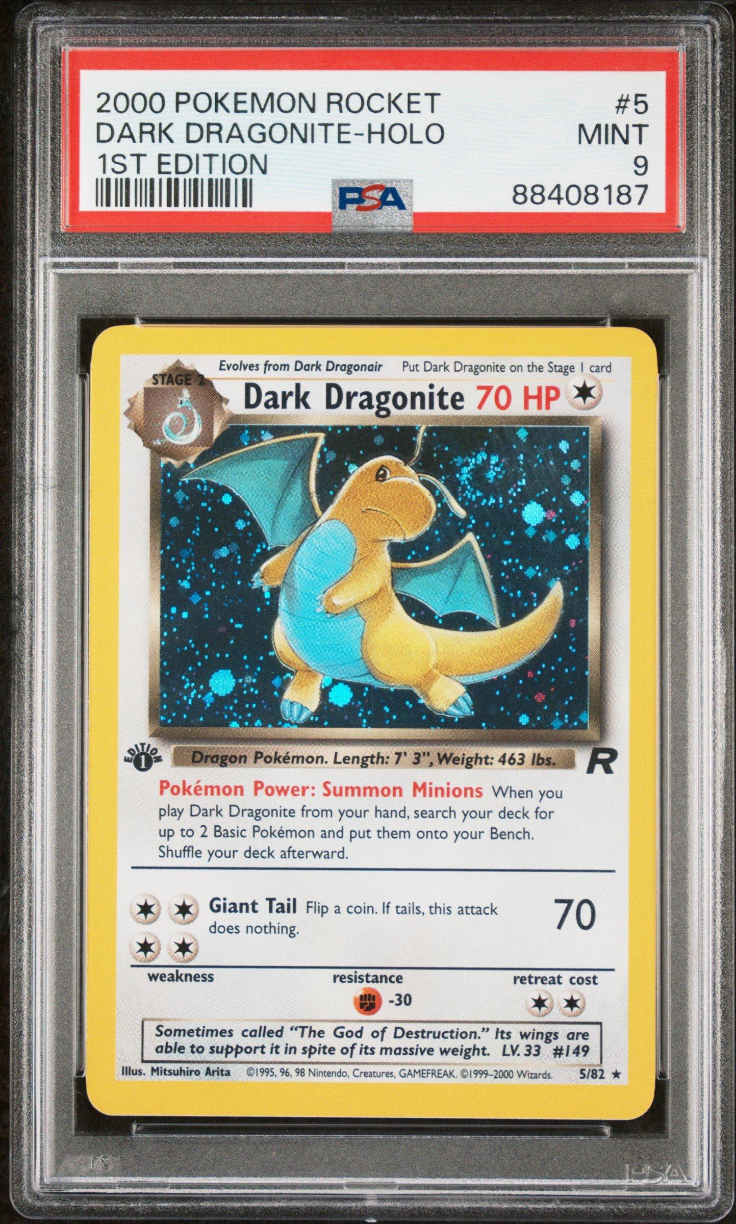 dragonite pokemon card holographic Light Dragonite