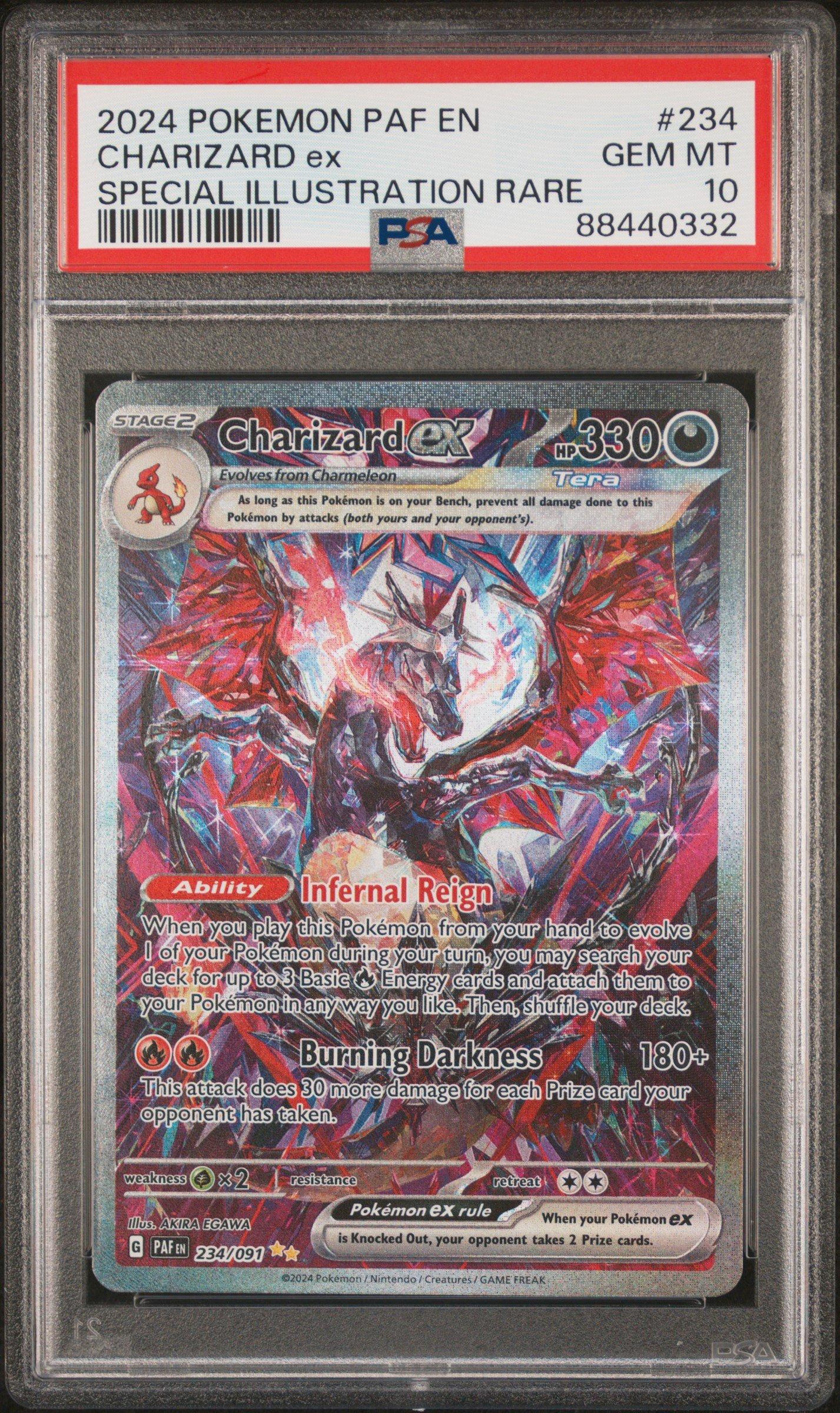 ファイヤーex #024 1ed PSA10 2024 Pokemon Paf En-paldean Fates 234 Charizard Ex PSA 10 Graded