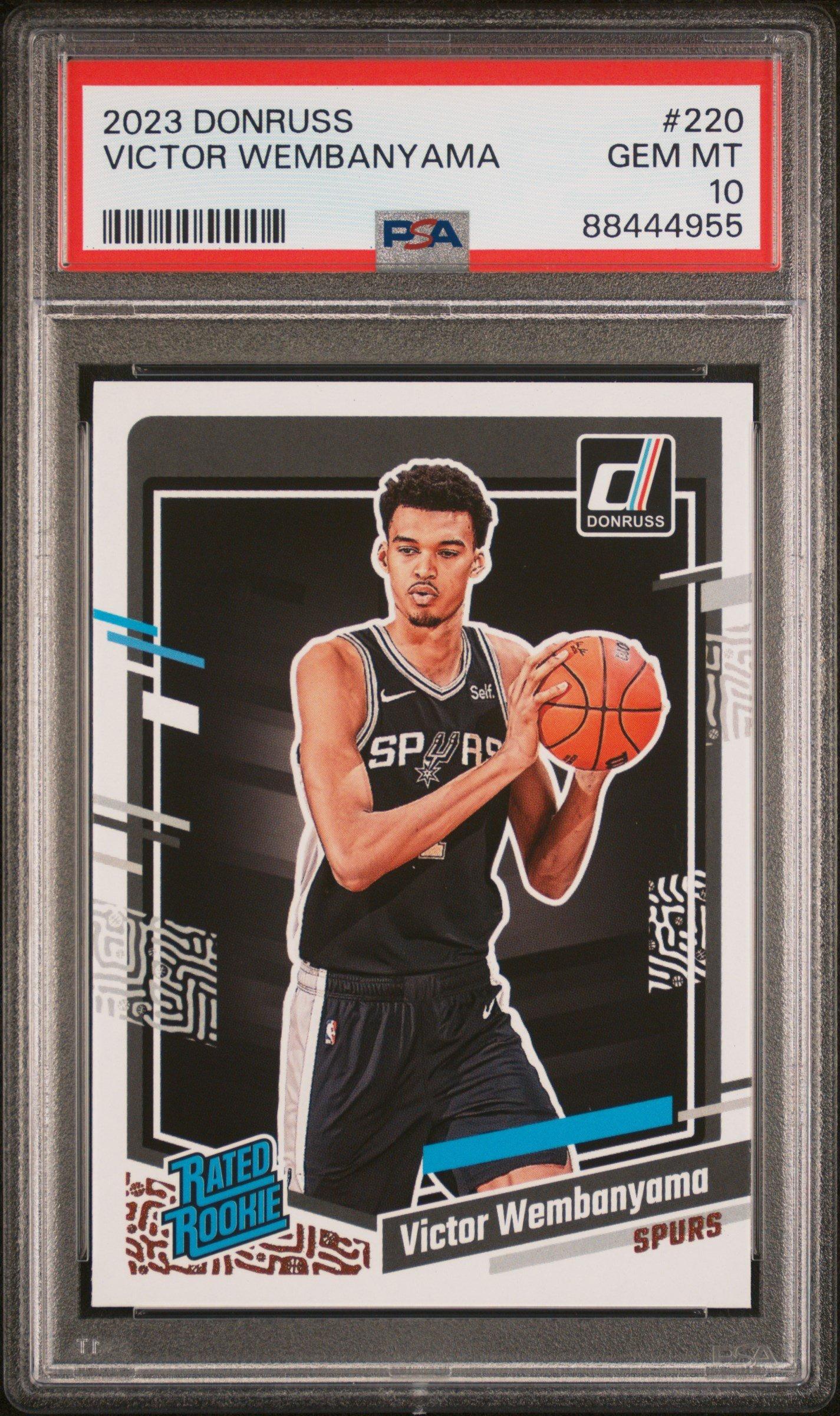 2023 Panini Donruss 220 Victor Wembanyama PSA 10 Graded Card