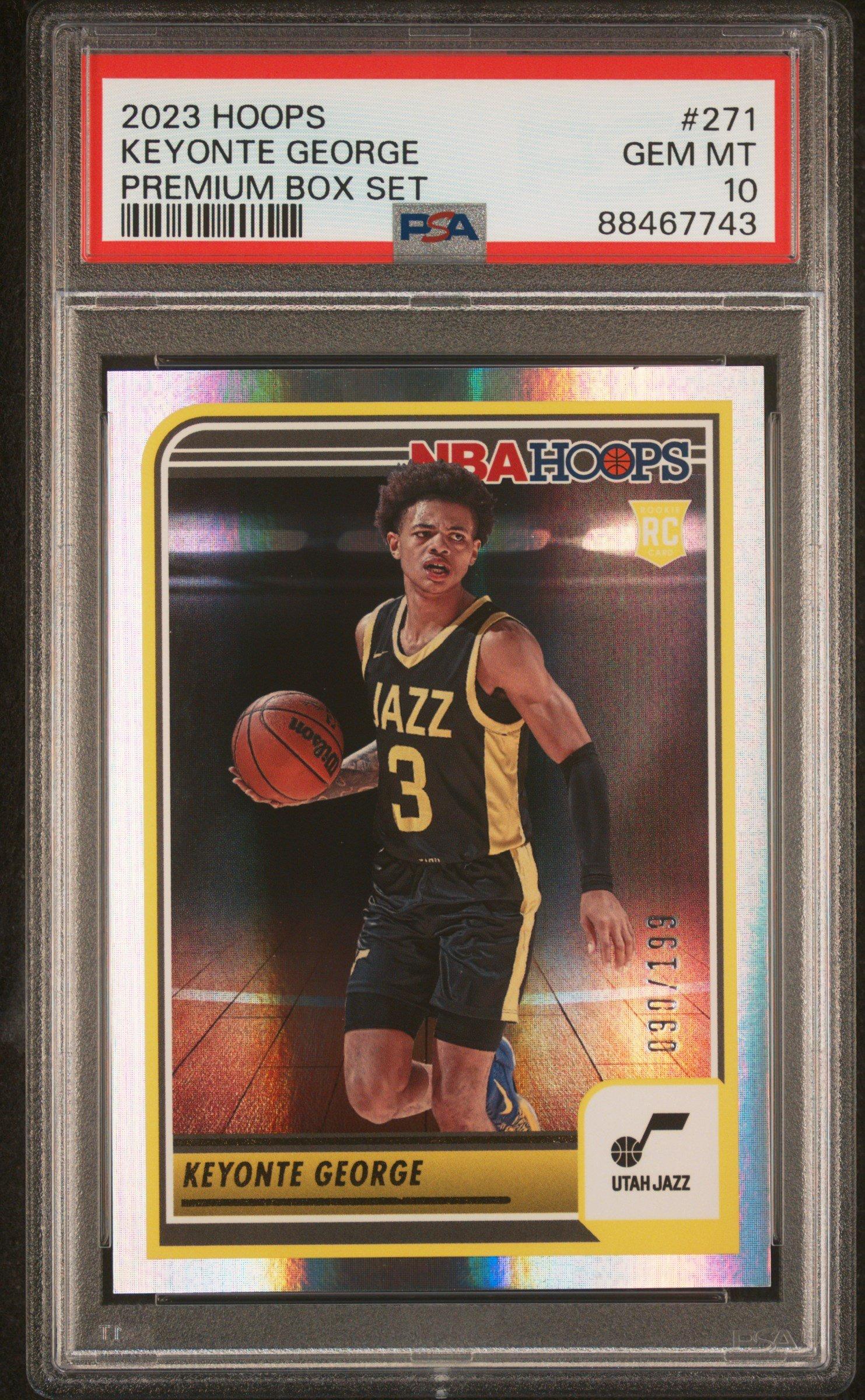 2023 Panini Nba Hoops 271 Keyonte George Premium Box Set PSA 10