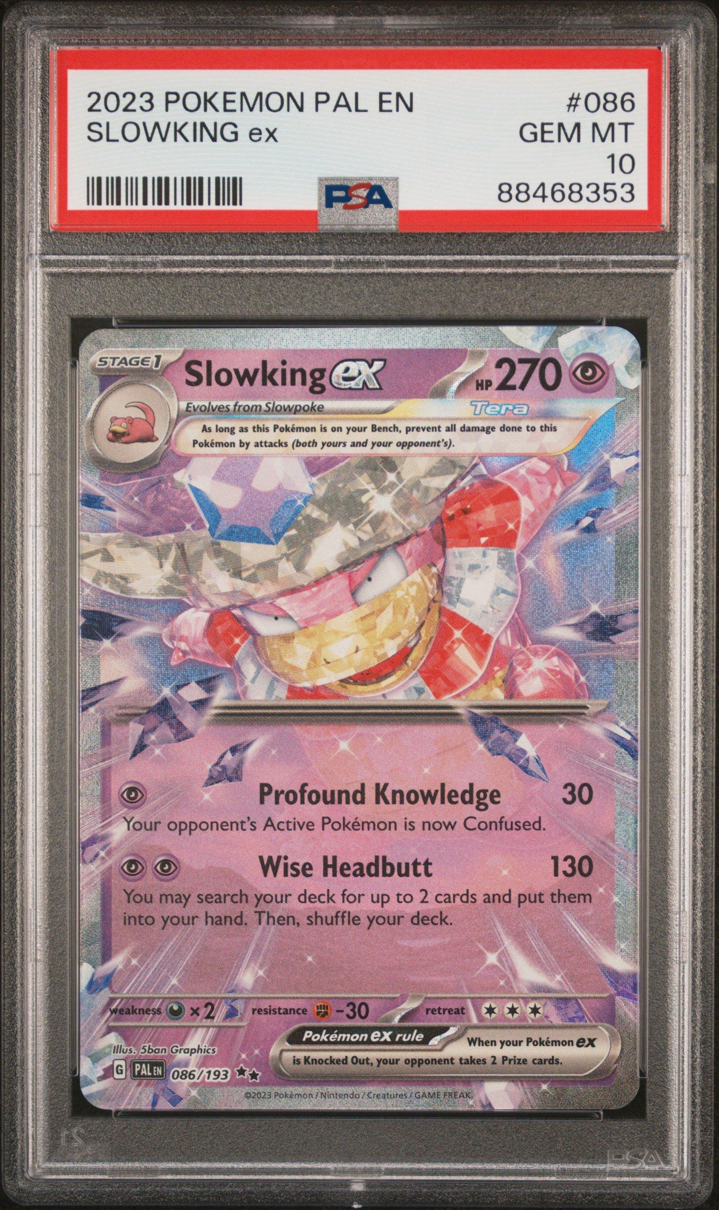2023 Pokemon Pal En-paldea Evolved 086 Slowking Ex PSA 10