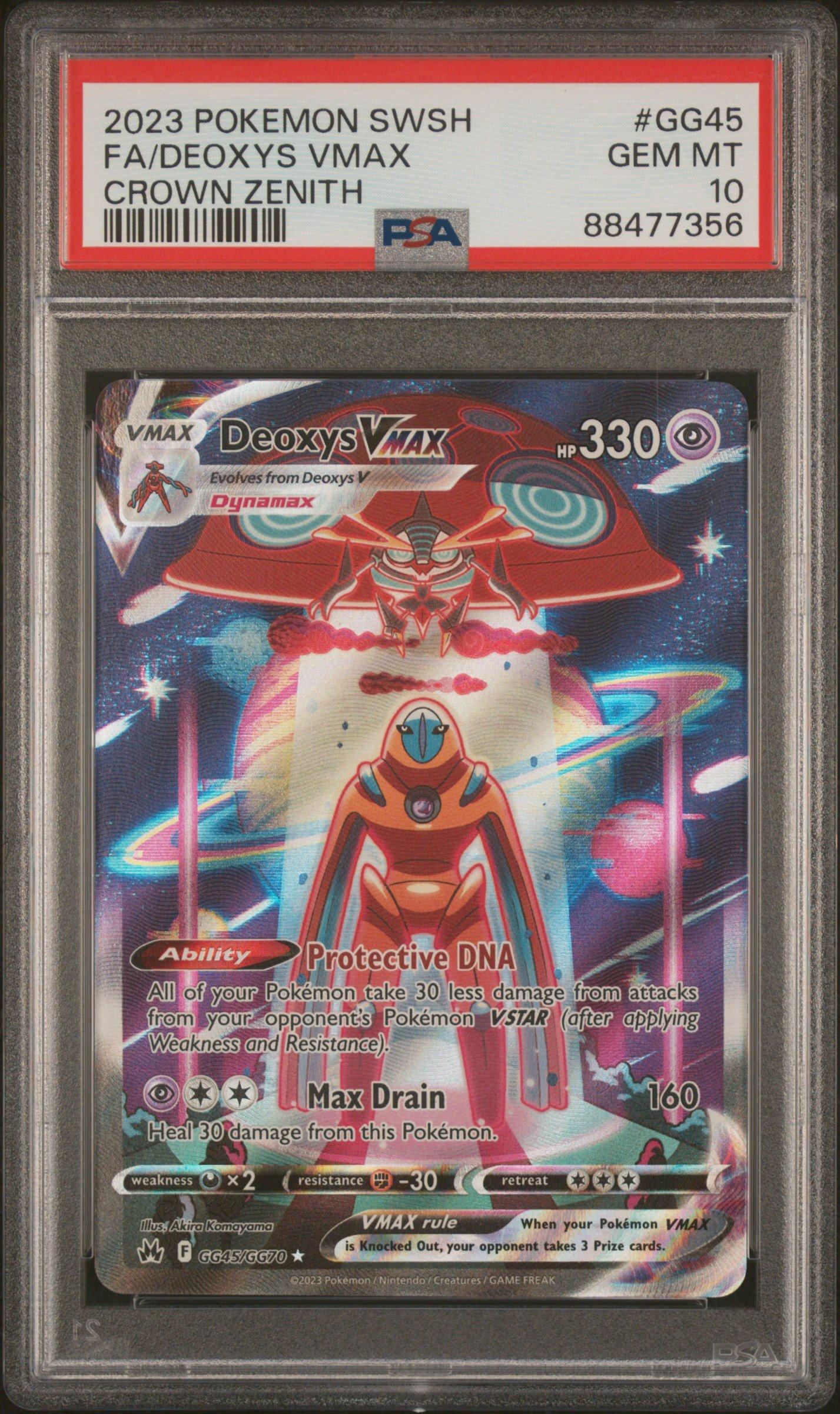 2023 Pokemon Sword And Shield Crown Zenith Gg45 Full Art/deoxys