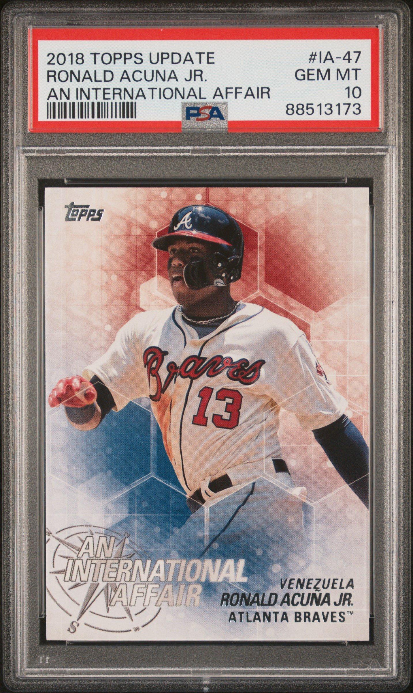 2018 Topps Update An International Affair Ia-47 Ronald Acuna Jr. PSA 10