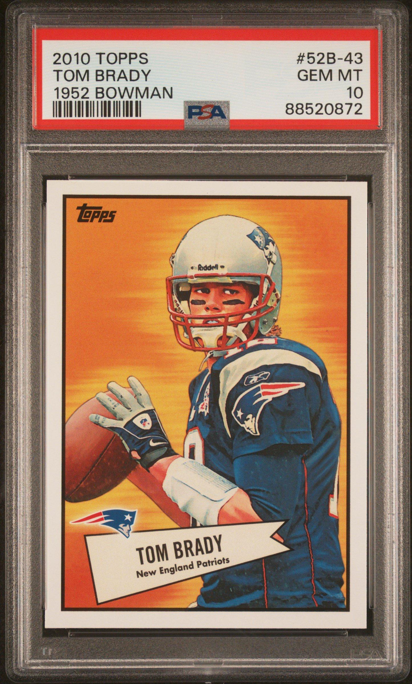 2010 Topps 1952 Bowman 52b-43 Tom Brady PSA 10