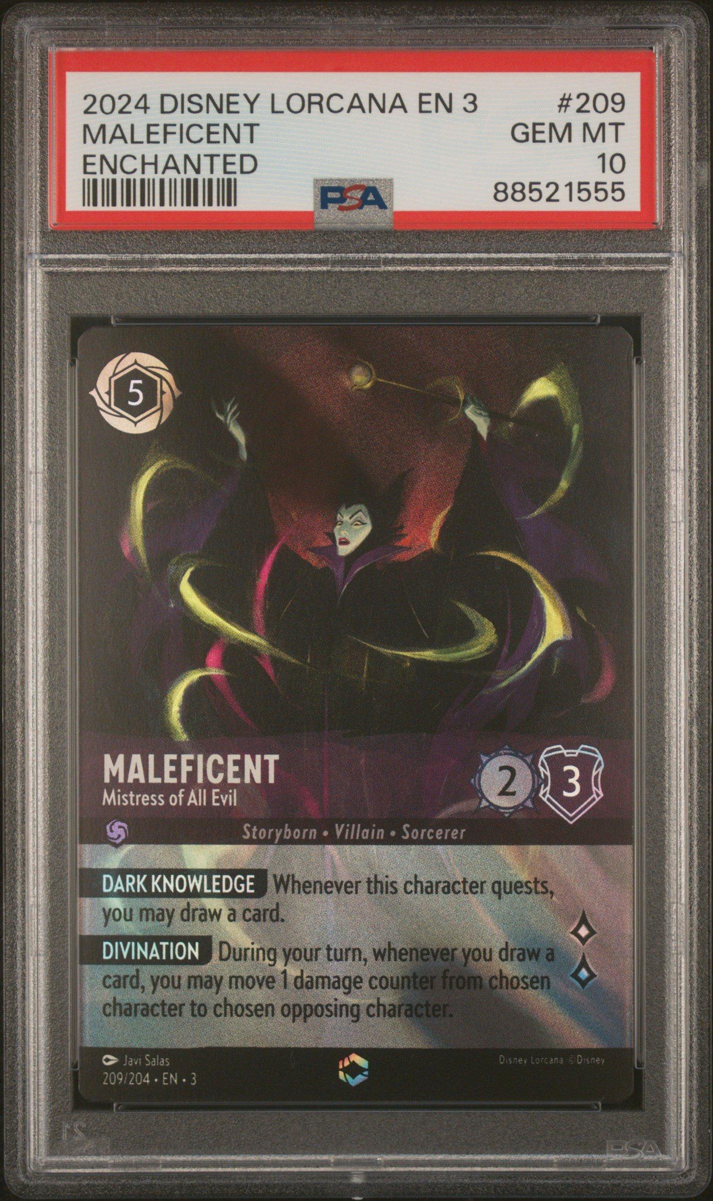 2024 Disney Lorcana En 3-into The Inklands 209 Maleficent