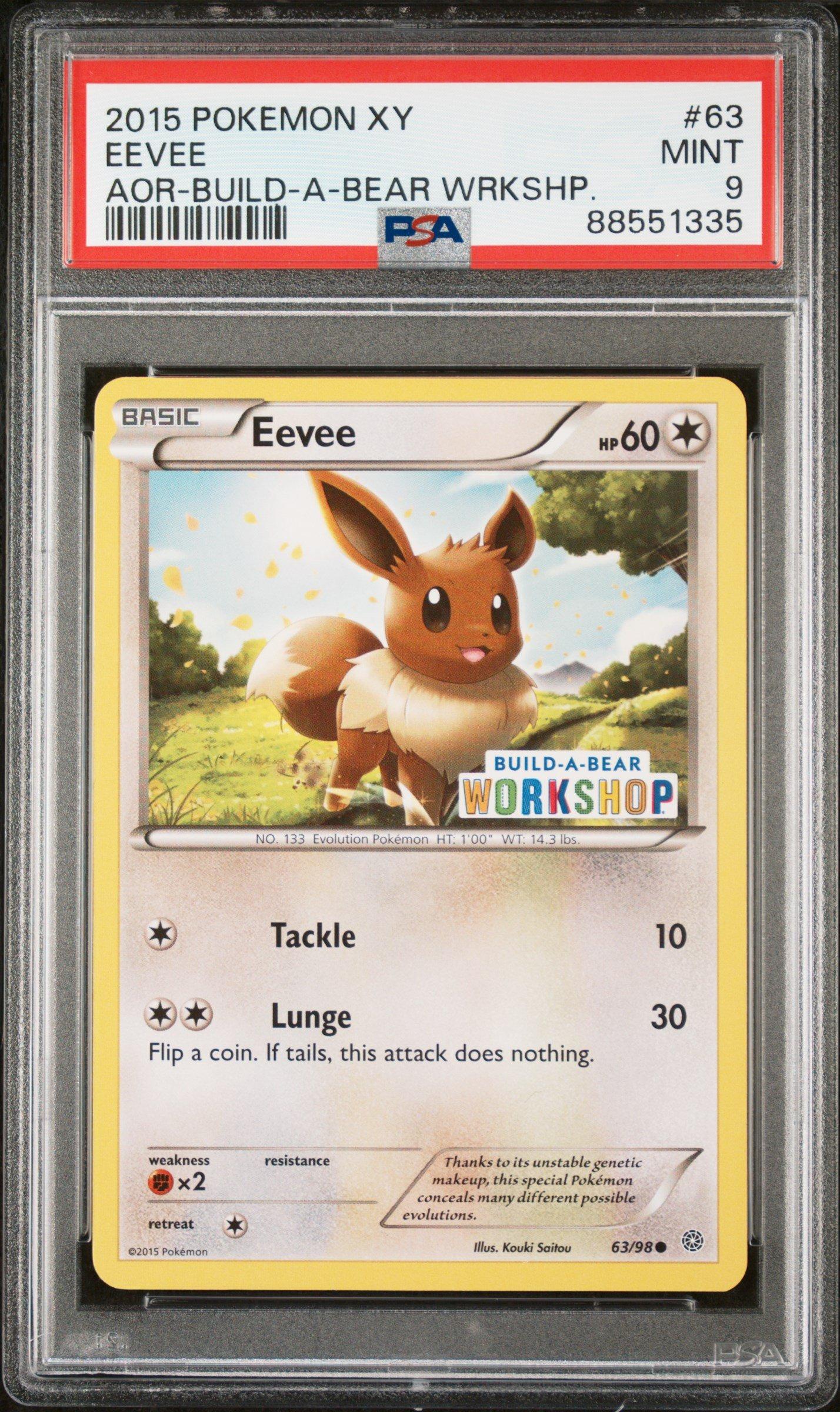 2015 Pokemon Xy Ancient Origins 63 Eevee PSA 9