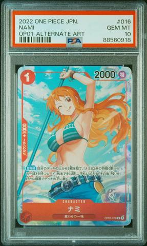 PSA 10 Gem Mint Nami Winner ST01-007 Promo One Piece Card