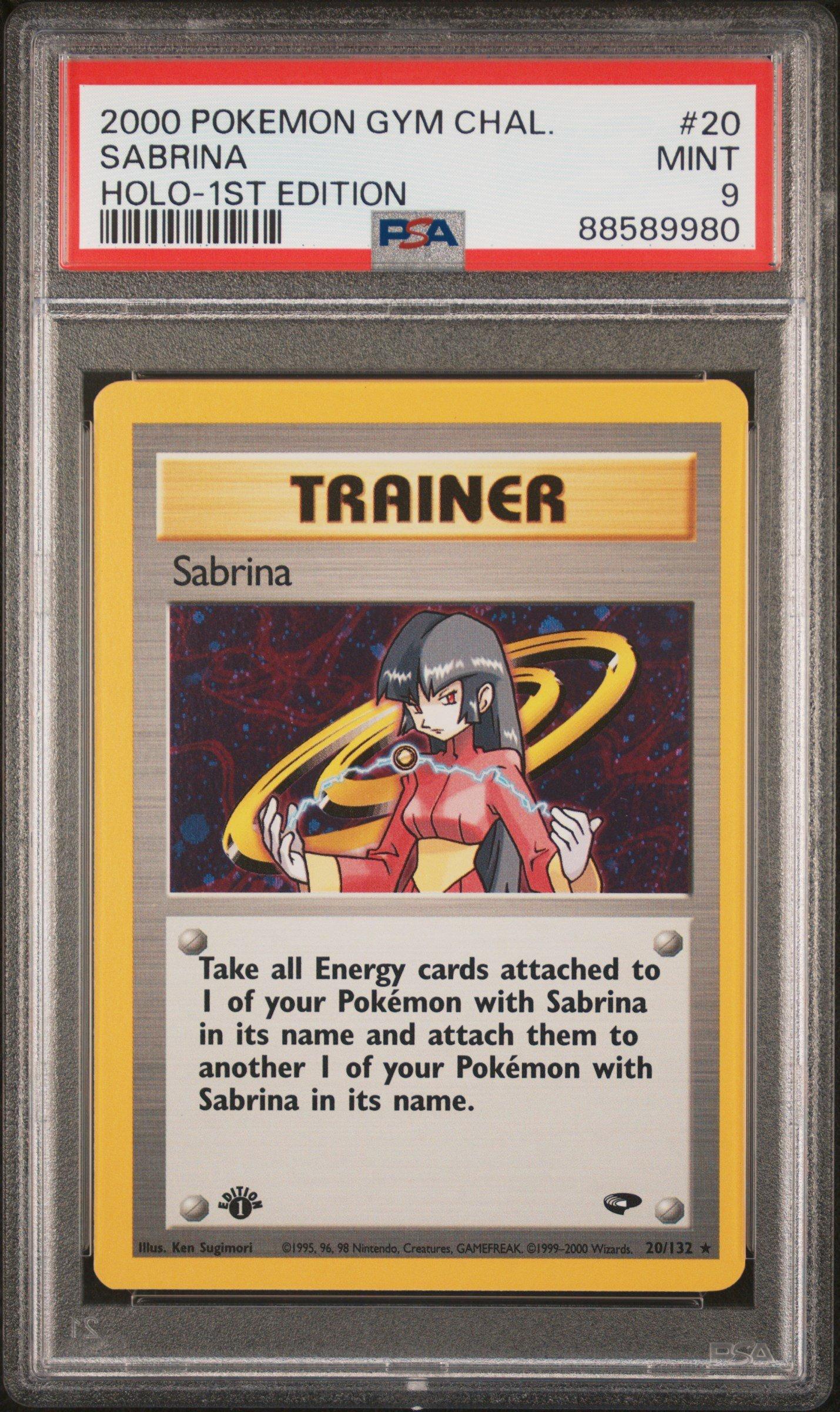 2000 Pokemon Gym Challenge 20 Sabrina PSA