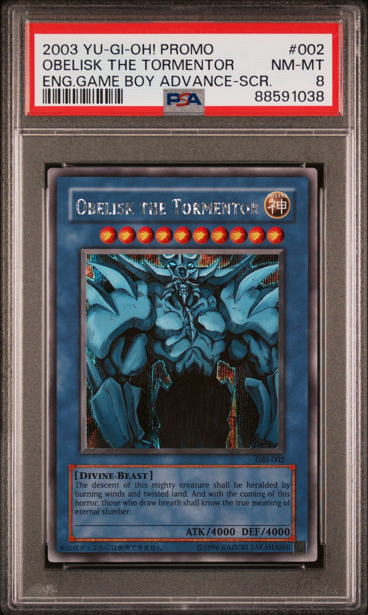 2003 Yu-gi-oh! Promo 002 Obelisk The Tormentor English Game Boy