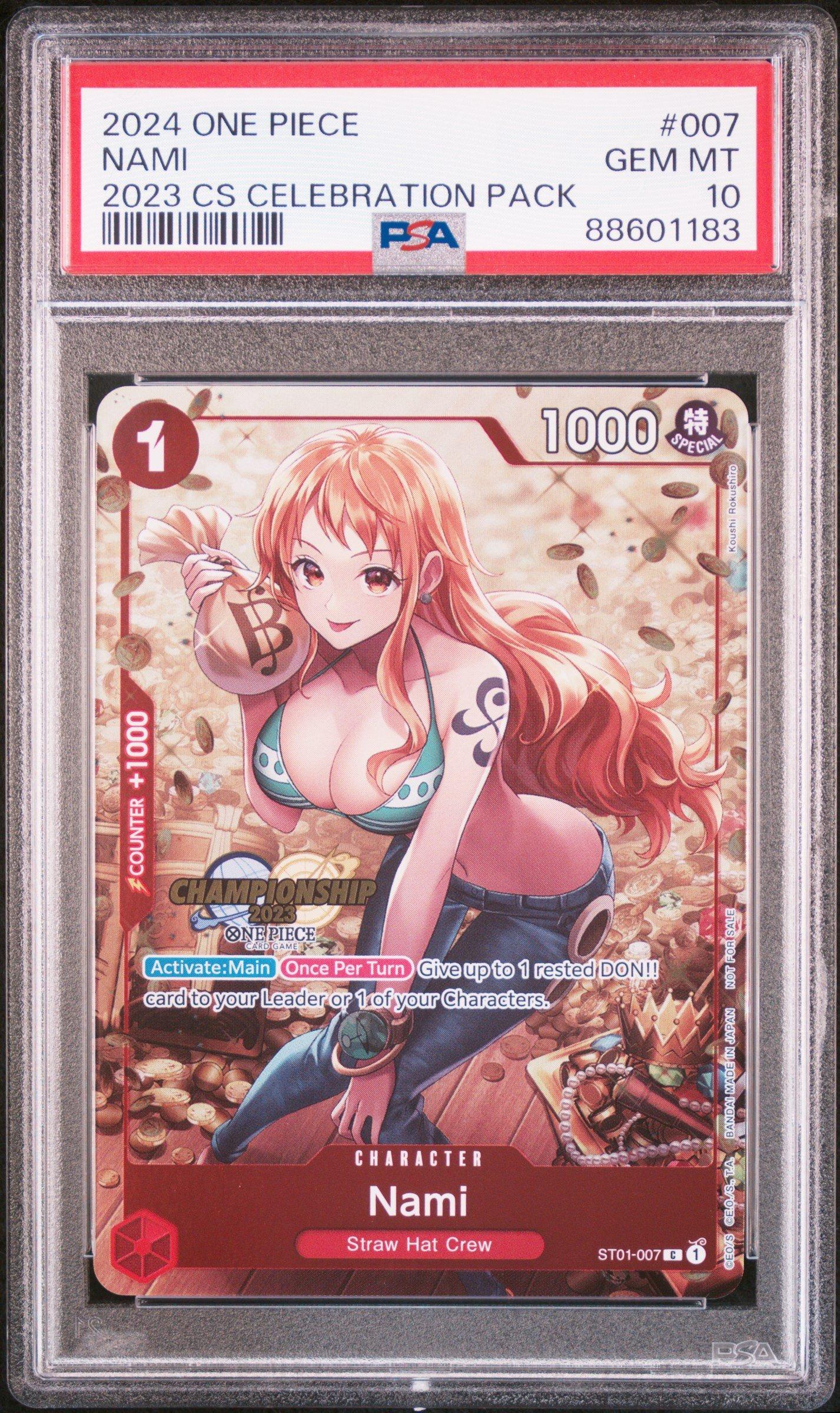 2024 One Piece Championship 2023 Celebration Pack 007 Nami PSA 10