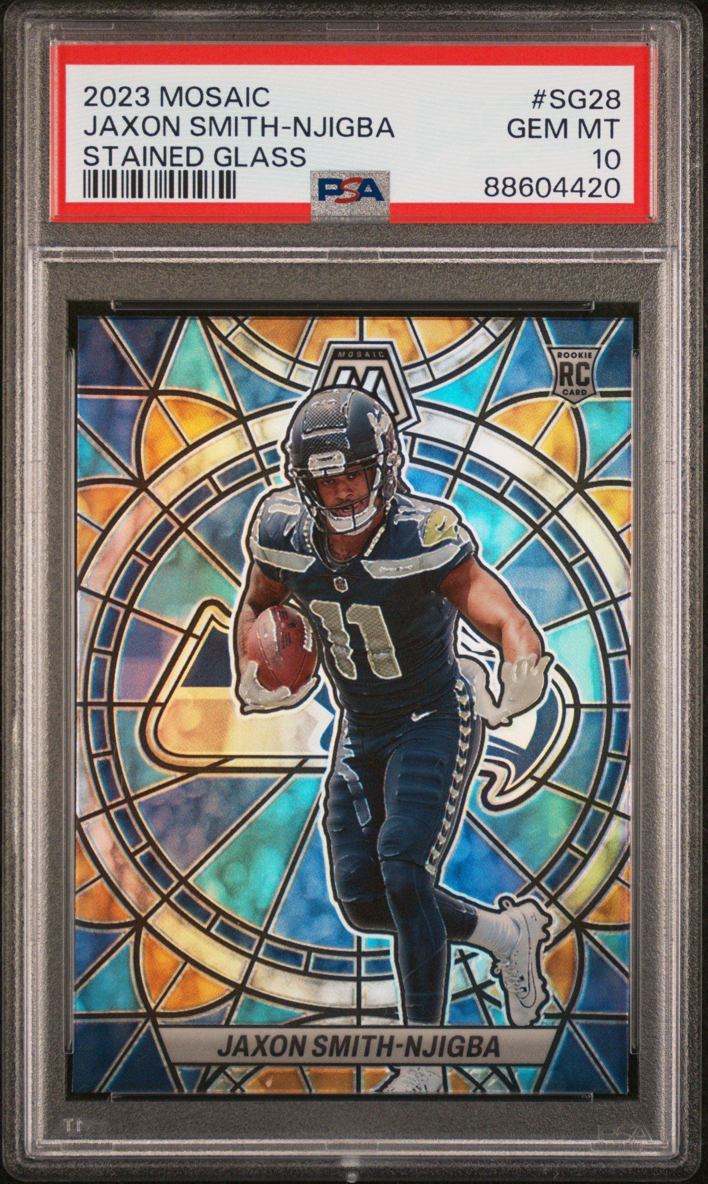2023 Panini Mosaic Stained Glass Sg28 Jaxon Smith-njigba PSA 10